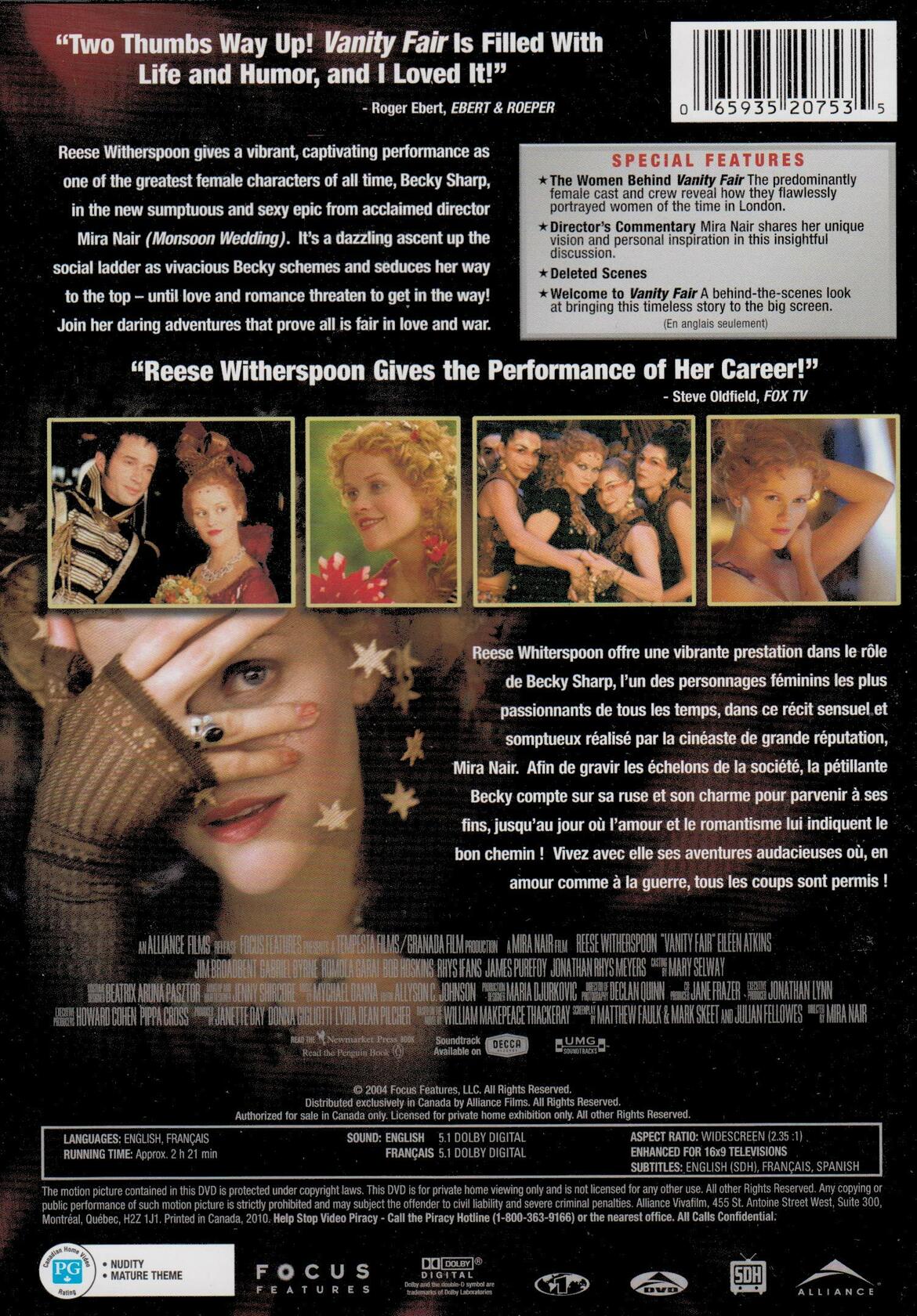 Vanity Fair [DVD]