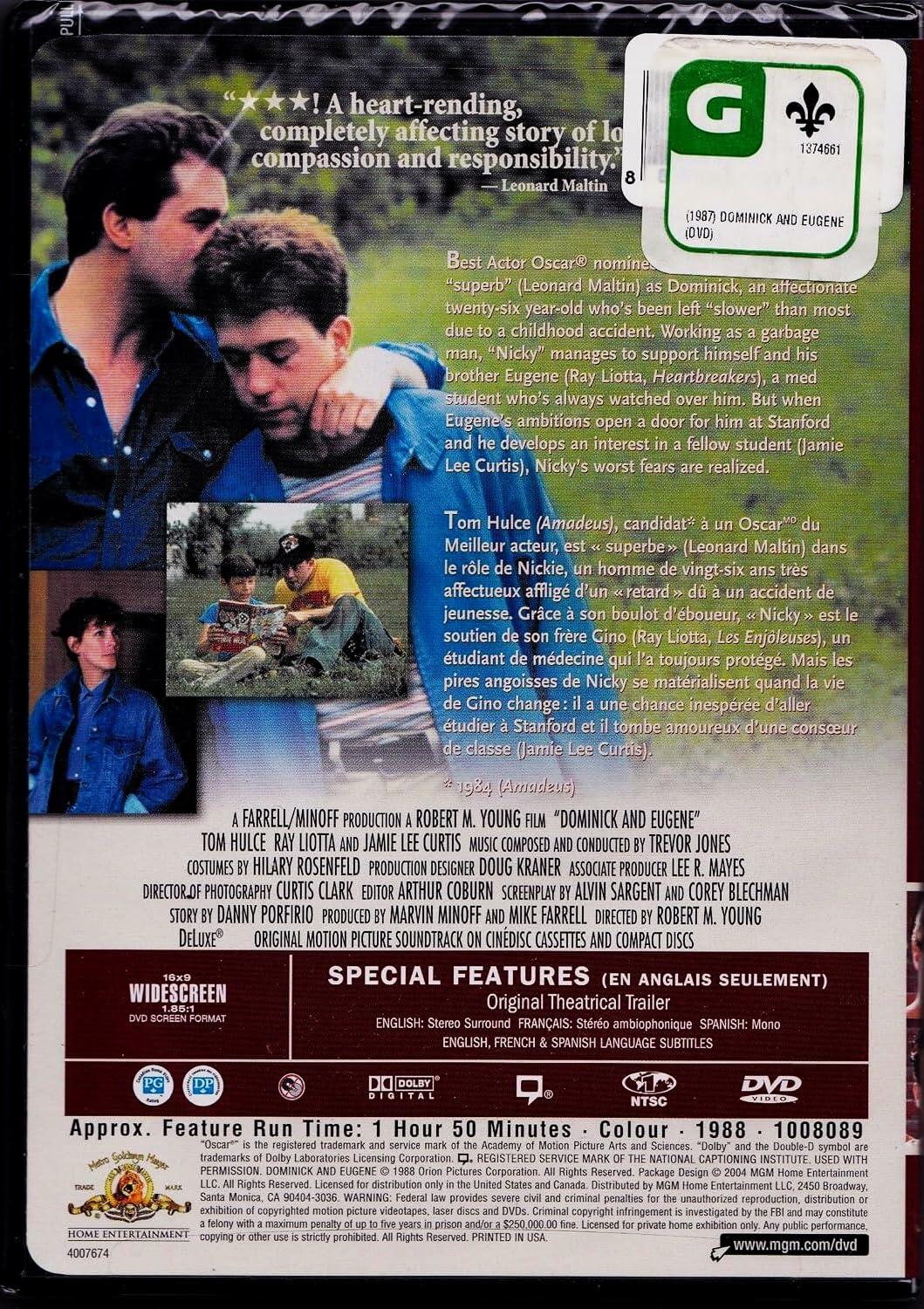 Nicky et Gino - Dominick and Eugene (English/French) 1988 (Widescreen) Régie au Québec
