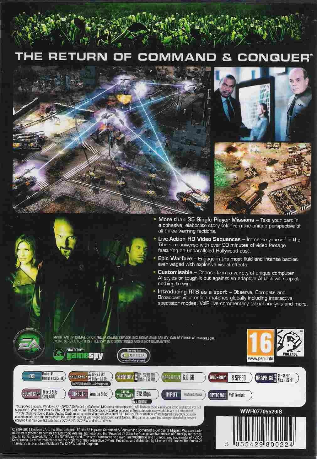 Command & Conquer 3: Tiberium Wars [video game]