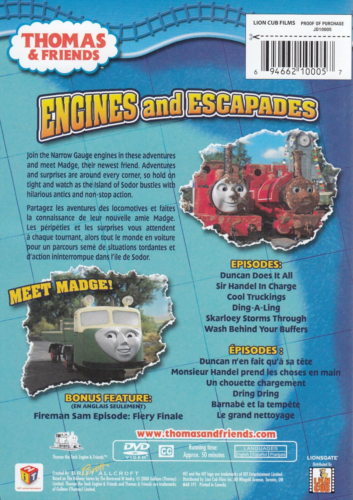 Thomas and Friends: Engines and Escapades [DVD]
