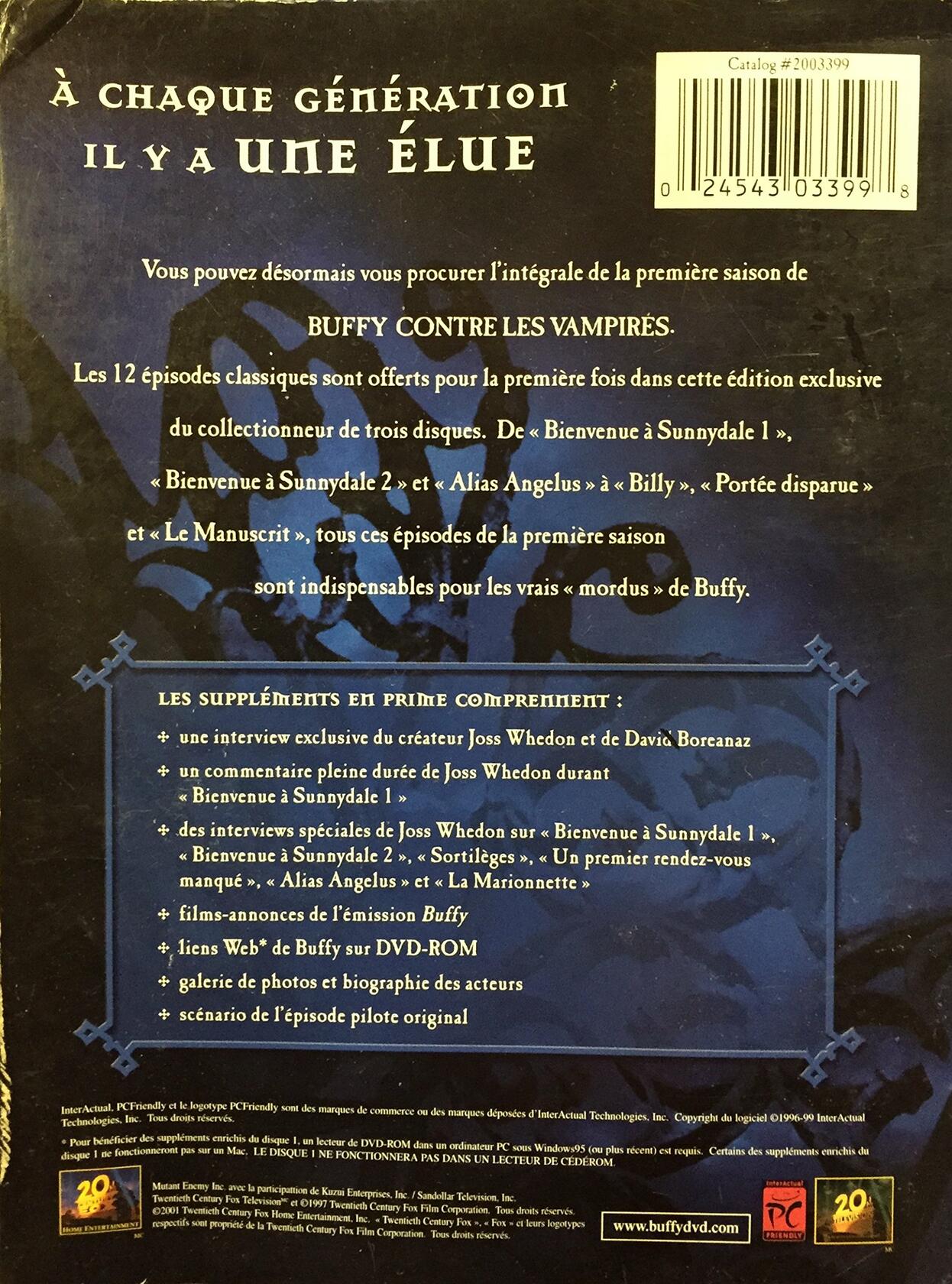 Buffy the Vampire Slayer: Season 1 [DVD] - Very Good
