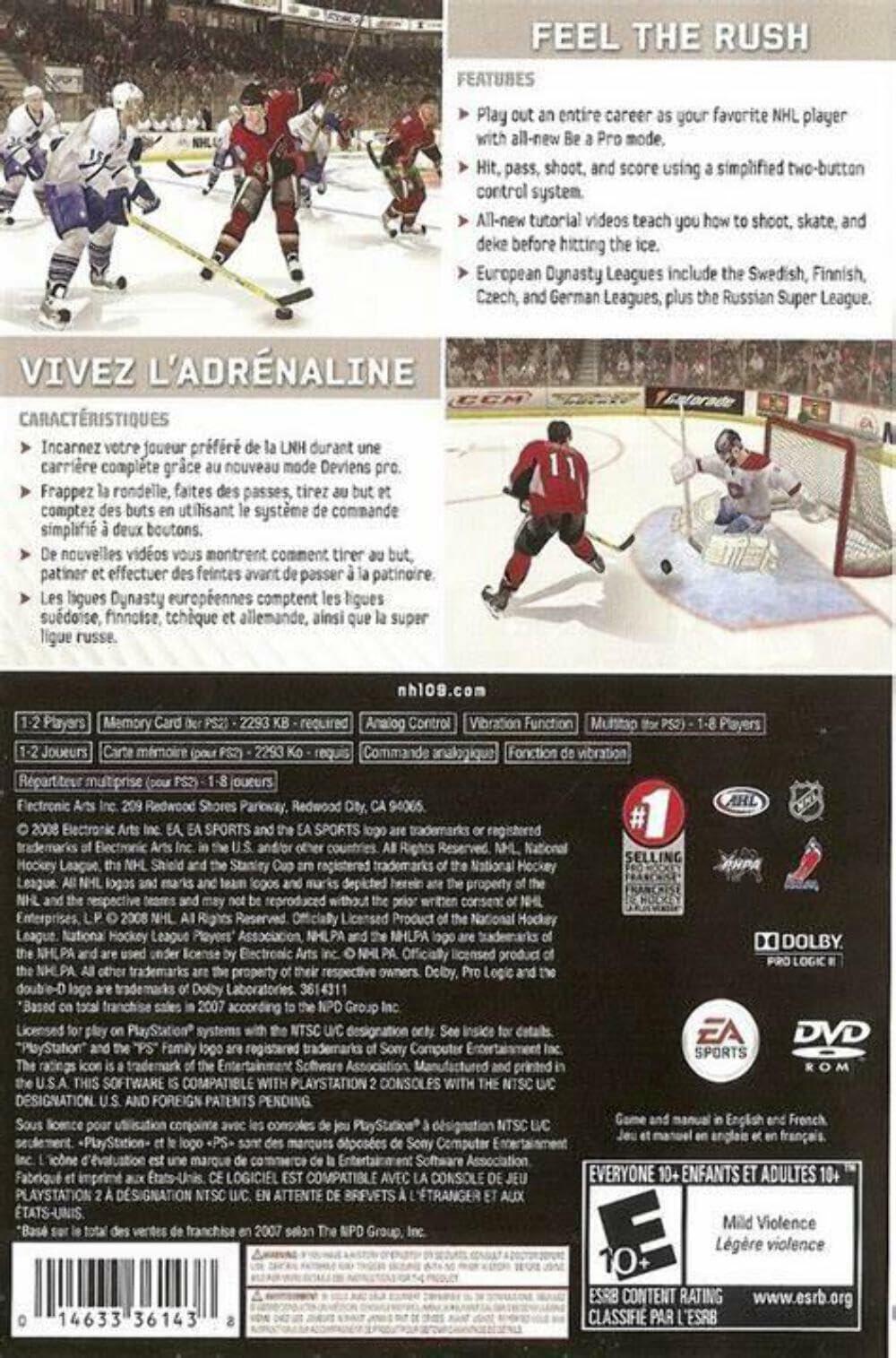 NHL 09 - PlayStation 2 [video game] - Very Good