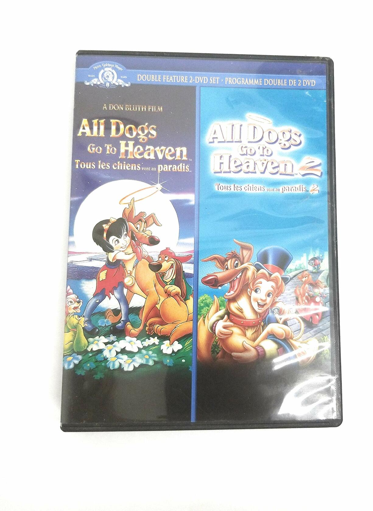 All Dogs Go To Heaven 1 + 2 2 Disc double feature DVD bilingual eng/fr [DVD] - Good