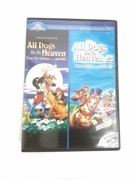 All Dogs Go To Heaven 1 + 2 2 Disc double feature DVD bilingual eng/fr [DVD] - Good