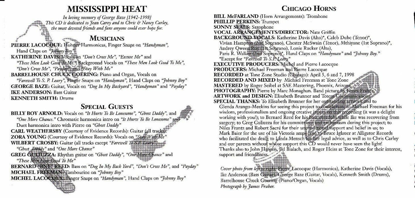 Handyman [Audio CD] Mississippi Heat - Very Good