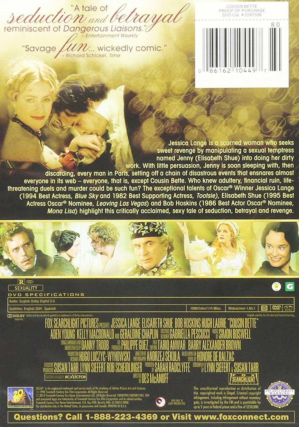 Cousin Bette [DVD] - Very Good