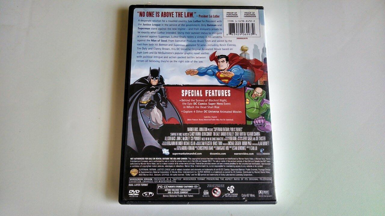 Superman/Batman: Public Enemies (Single-Disc Widescreen) [DVD] - Very Good