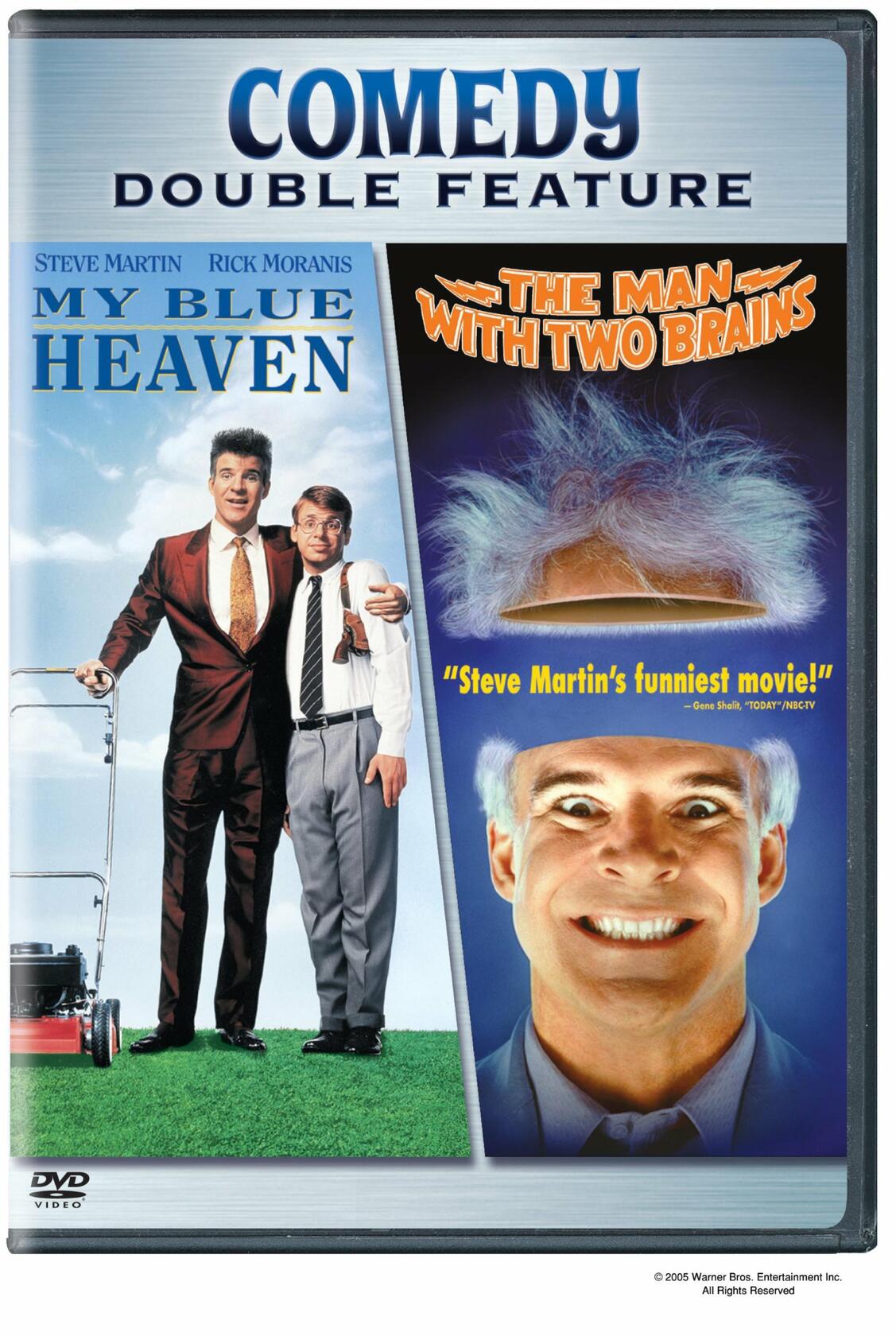 The Man With Two Brains / My Blue Heaven [DVD] - Very Good
