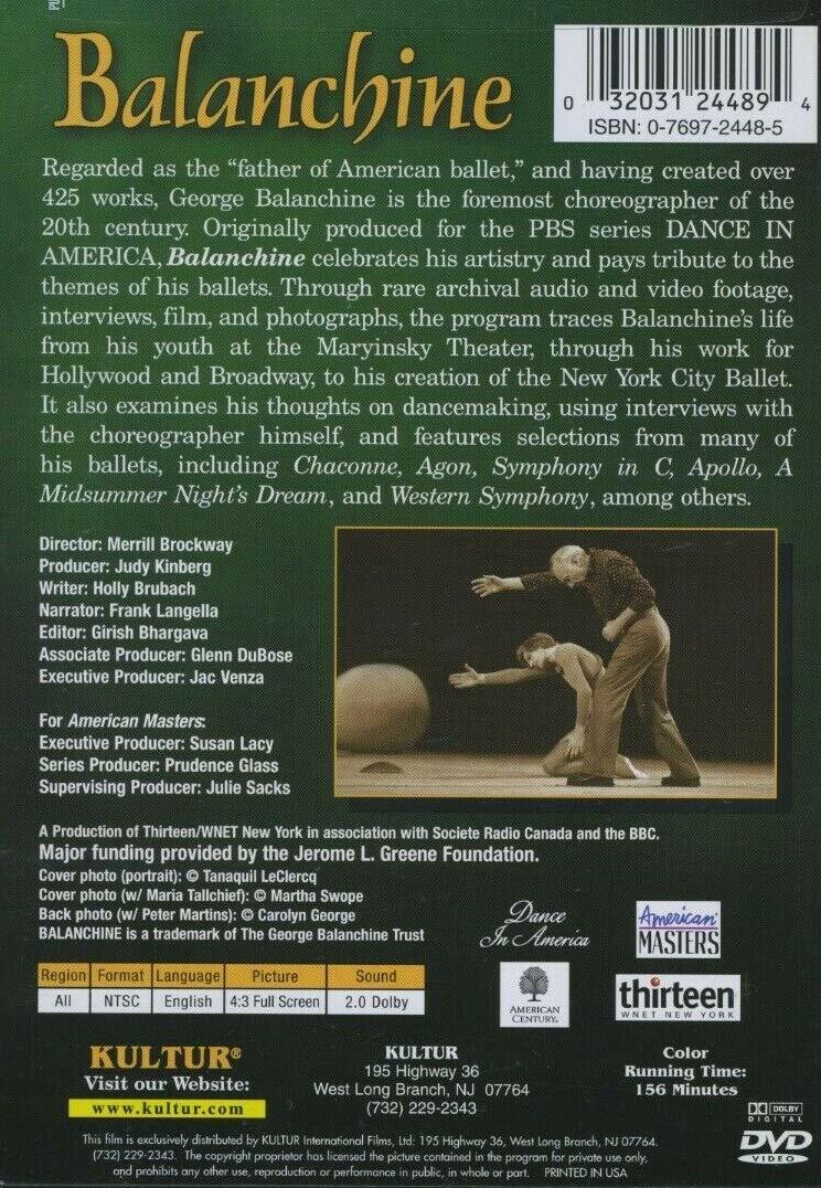 Balanchine (1984) [DVD] - Good