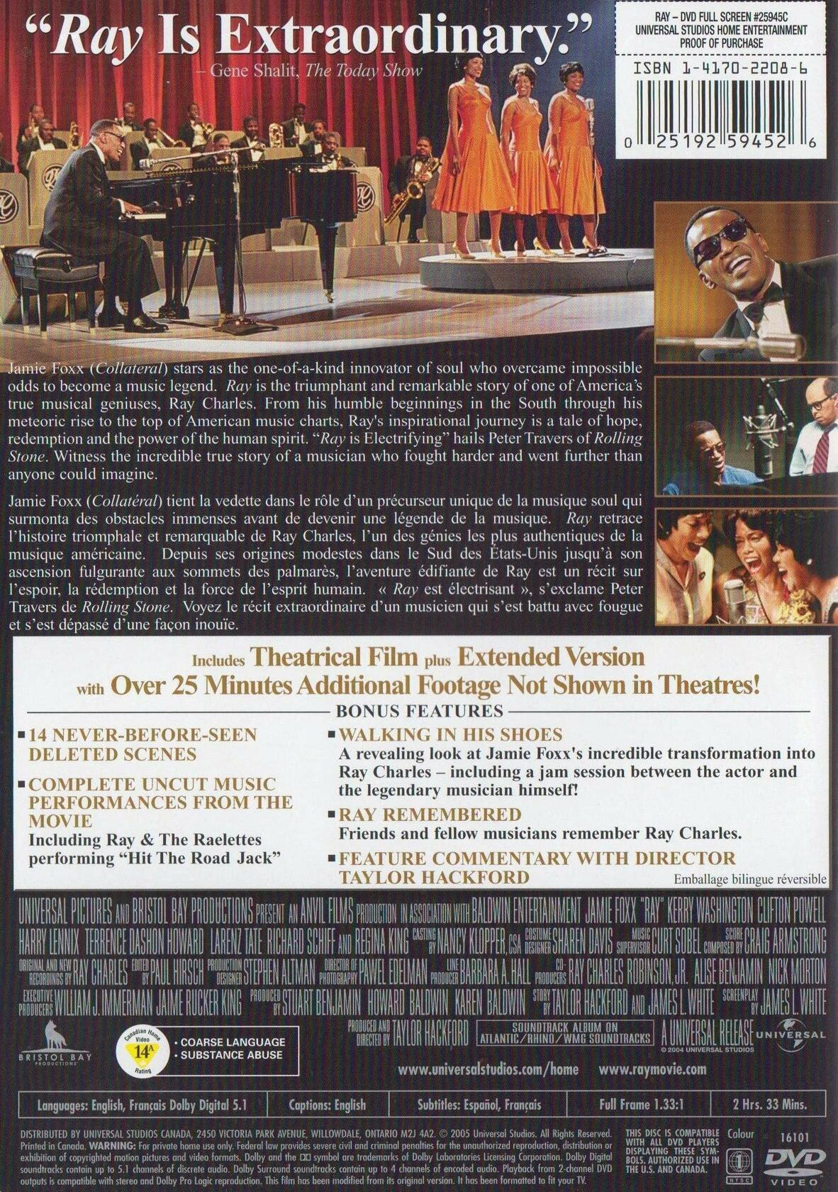 Ray (Bilingual) [DVD]