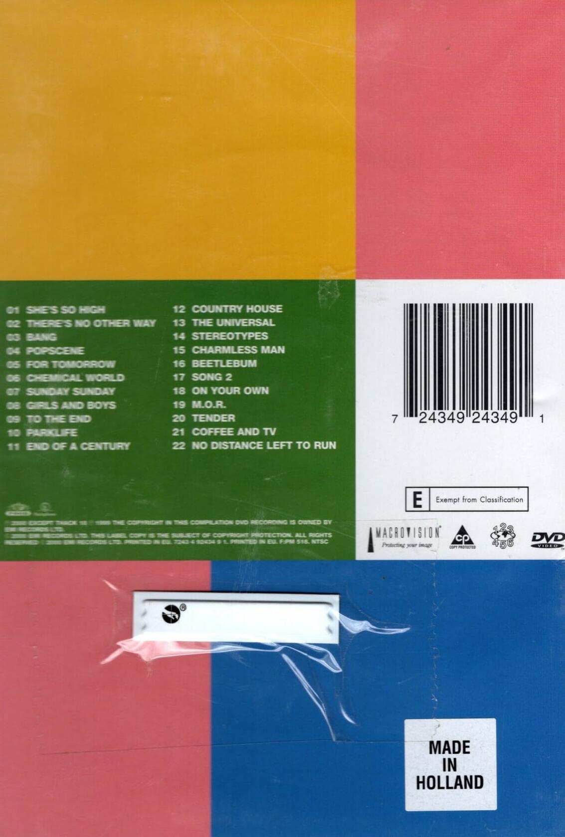 Blur - The Best of Blur (Music Videos 1990-2000) [DVD] - Very Good