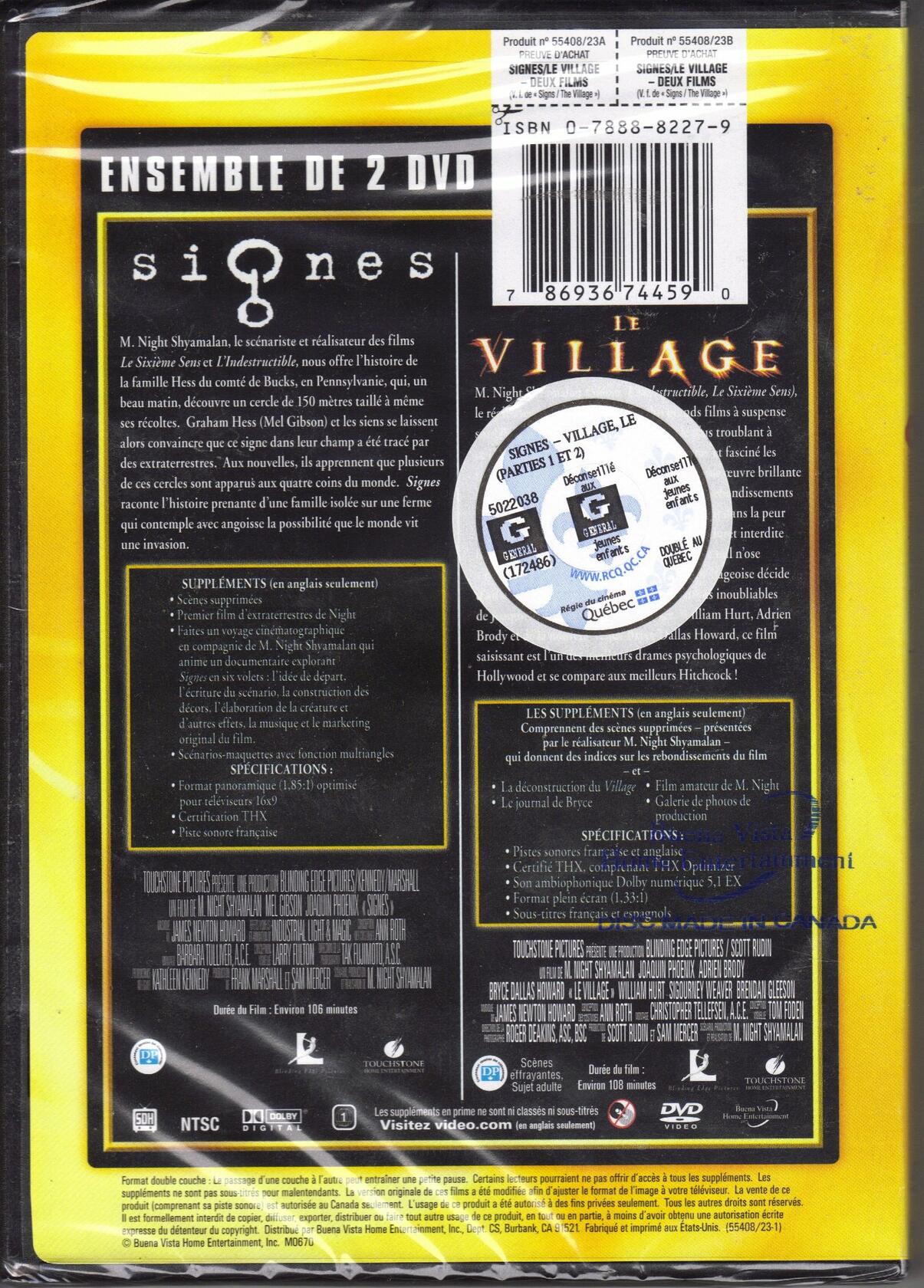 2-PK Signs/The Village [DVD]