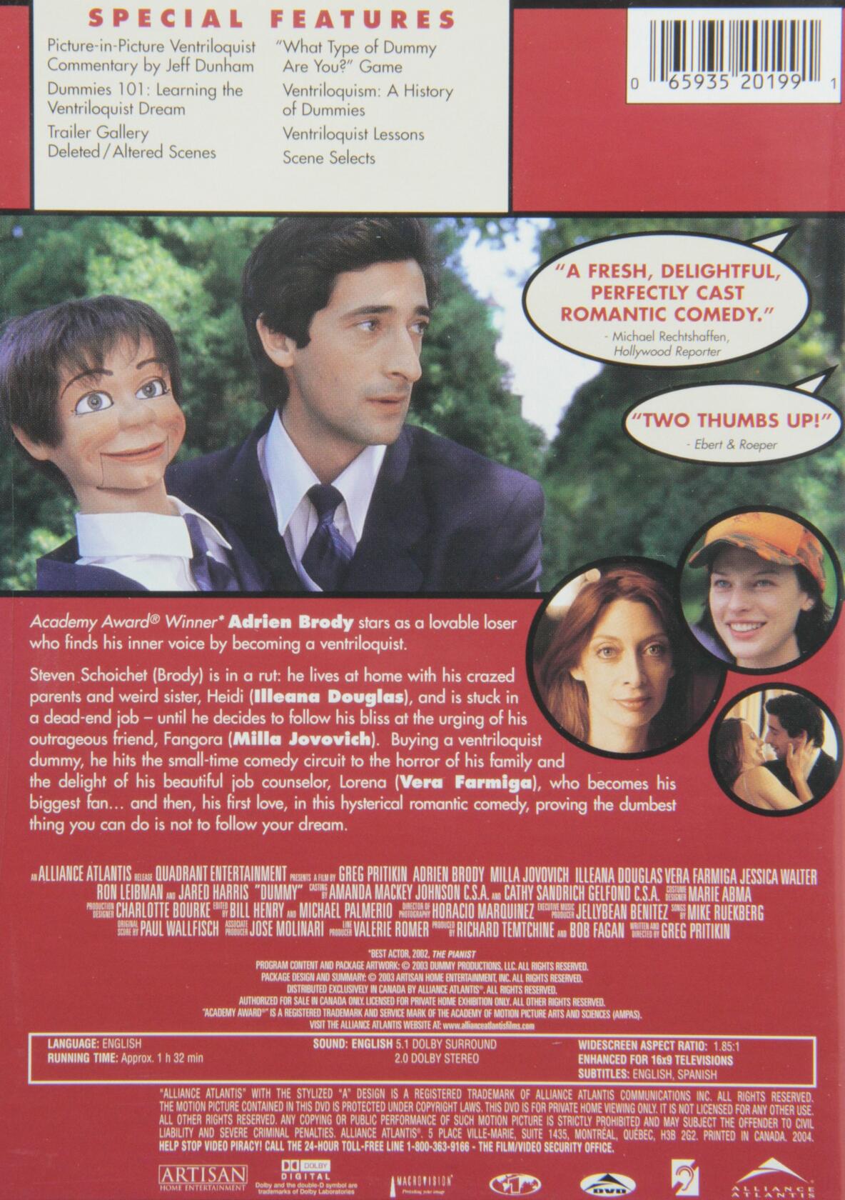 Dummy [DVD] - Very Good