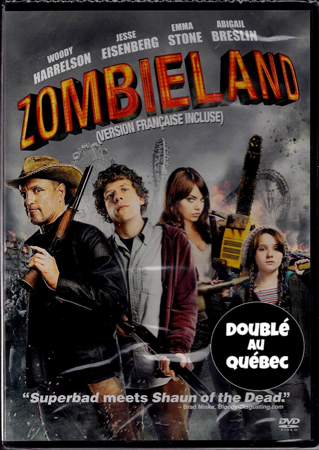 Zombieland (English/French) 2009 (Widescreen) Doublé au Québec (Cover Bilingue)