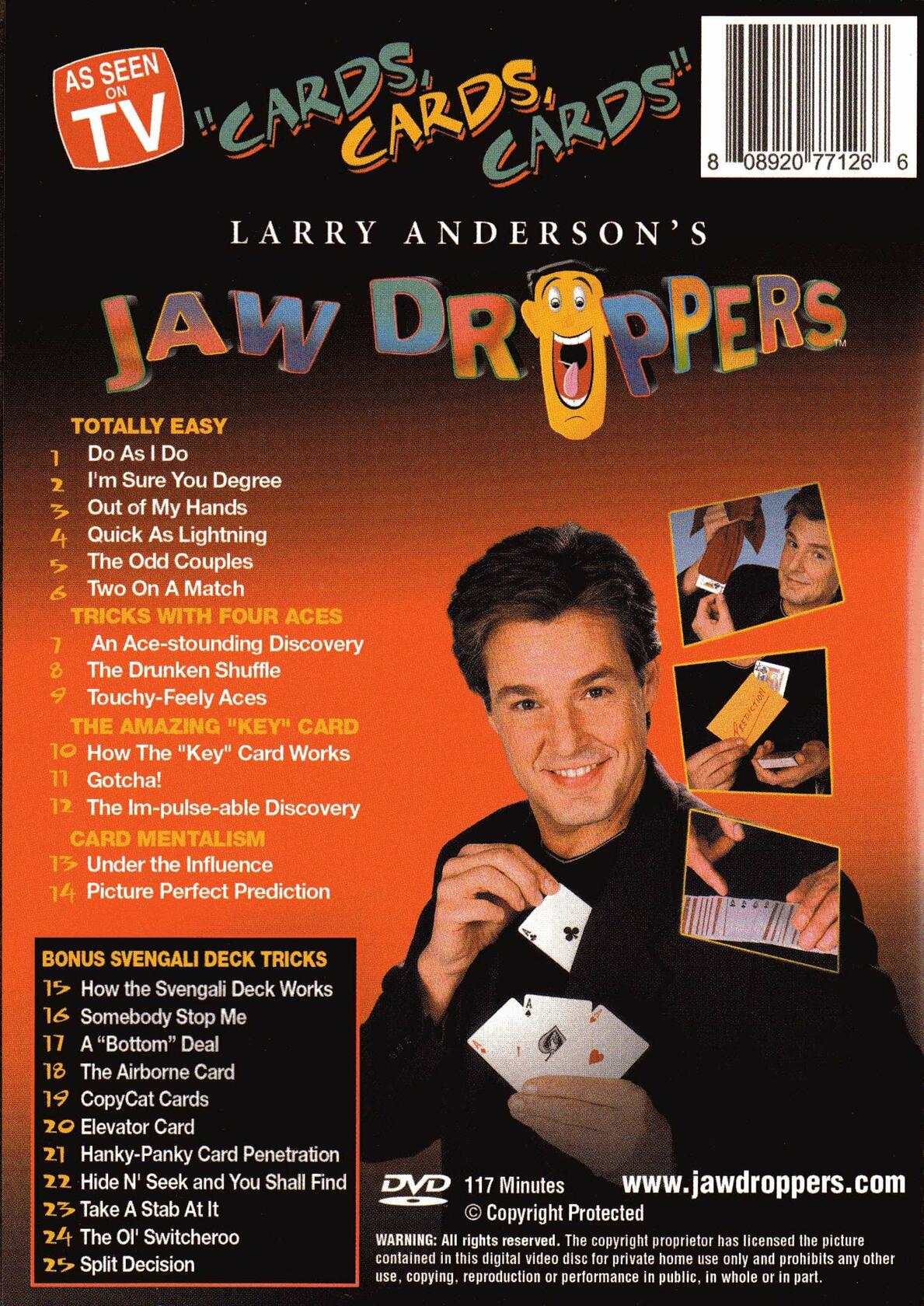 Larry Anderson's Jaw Droppers Volume 4 "Cards, Cards, Cards" [DVD] - Very Good