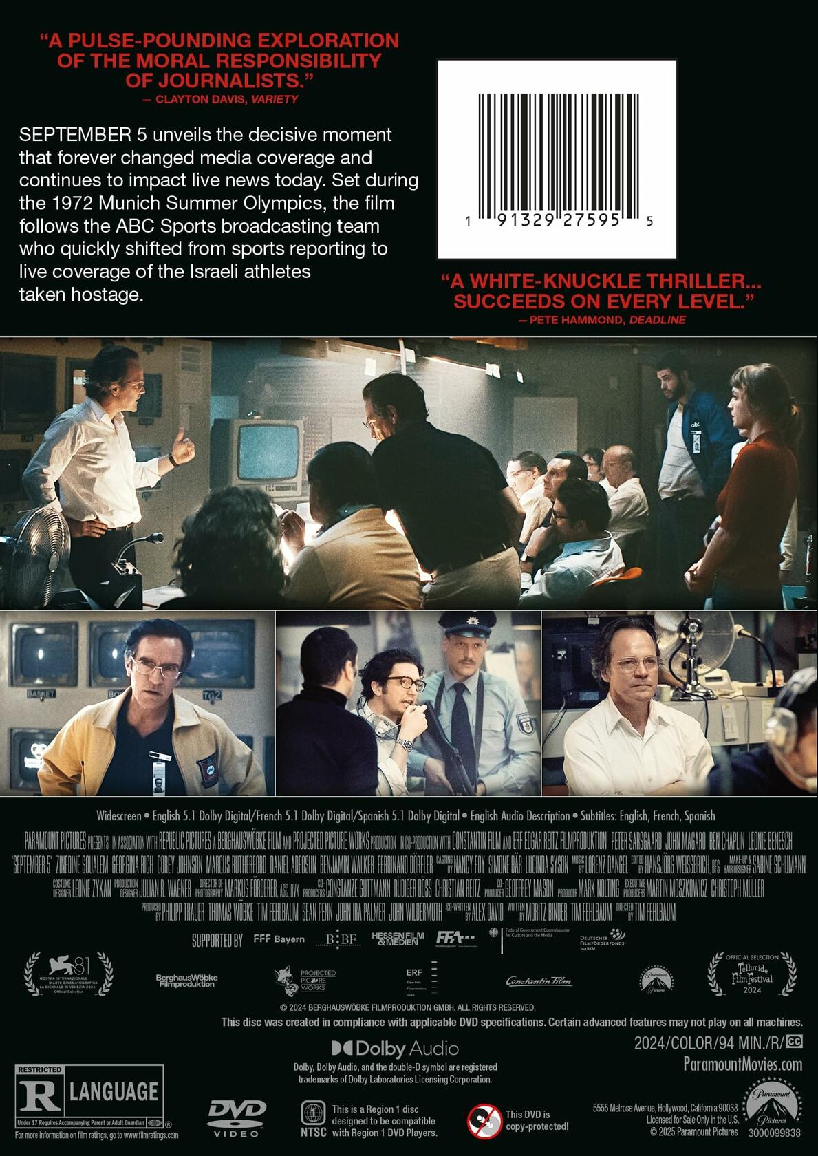 September 5 [DVD] [DVD] - Very Good