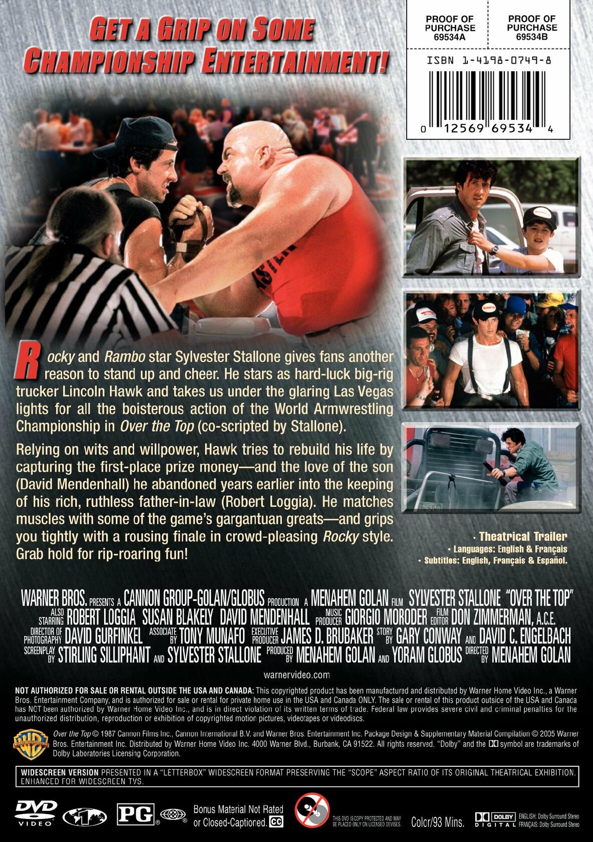 Over the Top (Bilingual) [Import] [DVD]