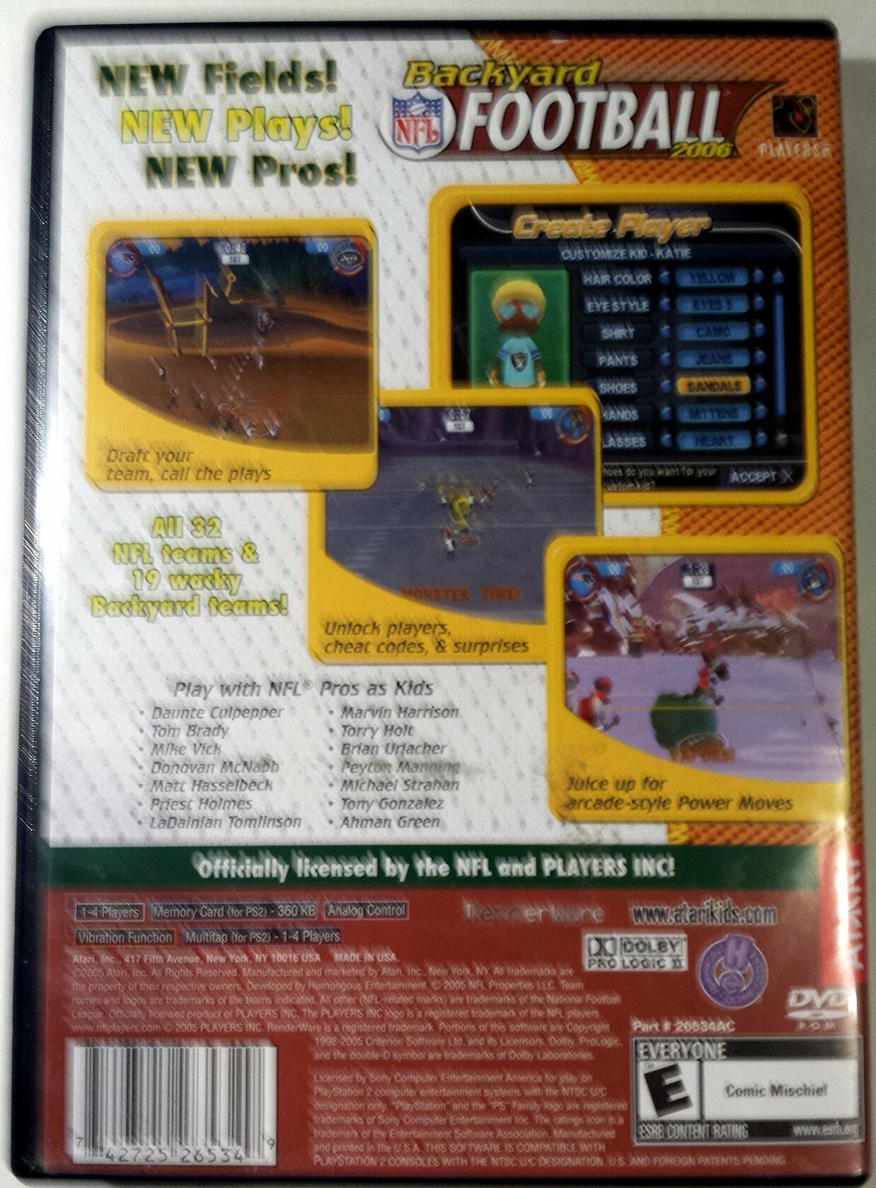 Backyard Football 2006 - PlayStation 2 [video game] - Very Good