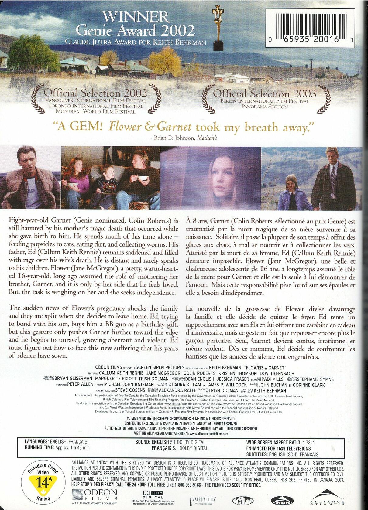 Flower & Garnet (Bilingual) [DVD] - Very Good