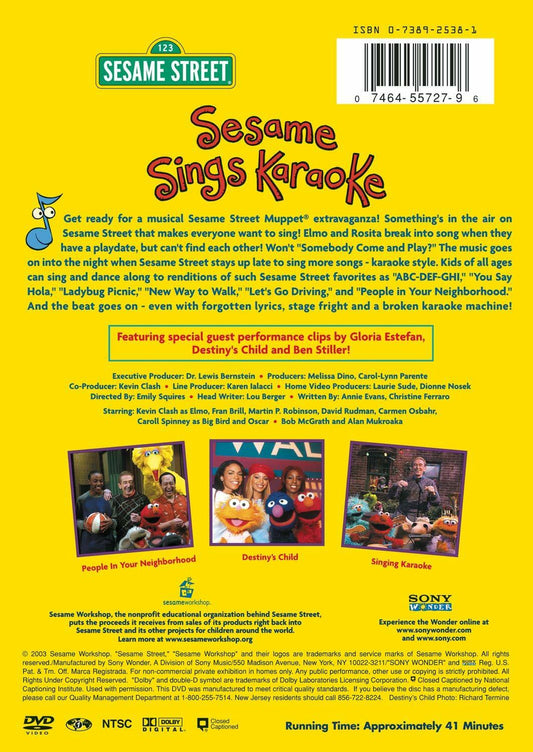 Sesame Street: Sesame Sings Karaoke [DVD] - Very Good