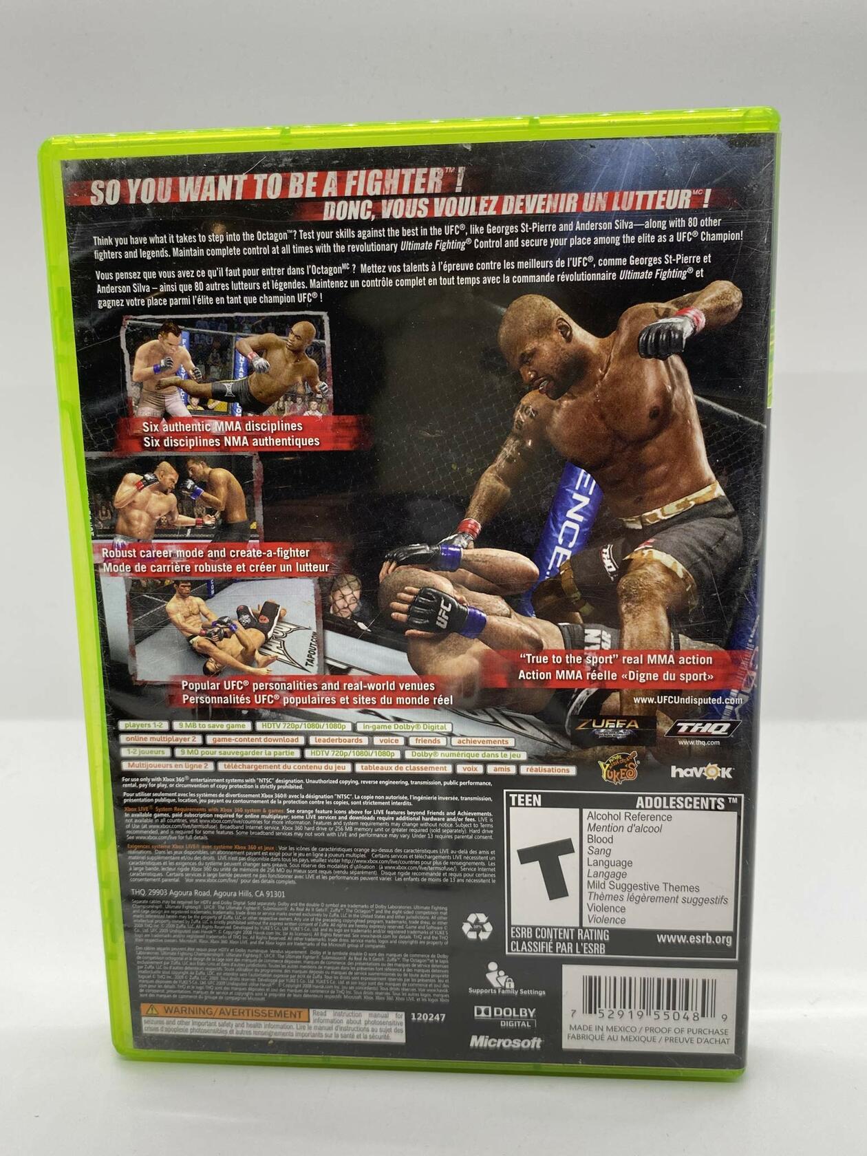 UFC 2009: Undisputed - Xbox 360 Standard Edition [video game] - Good