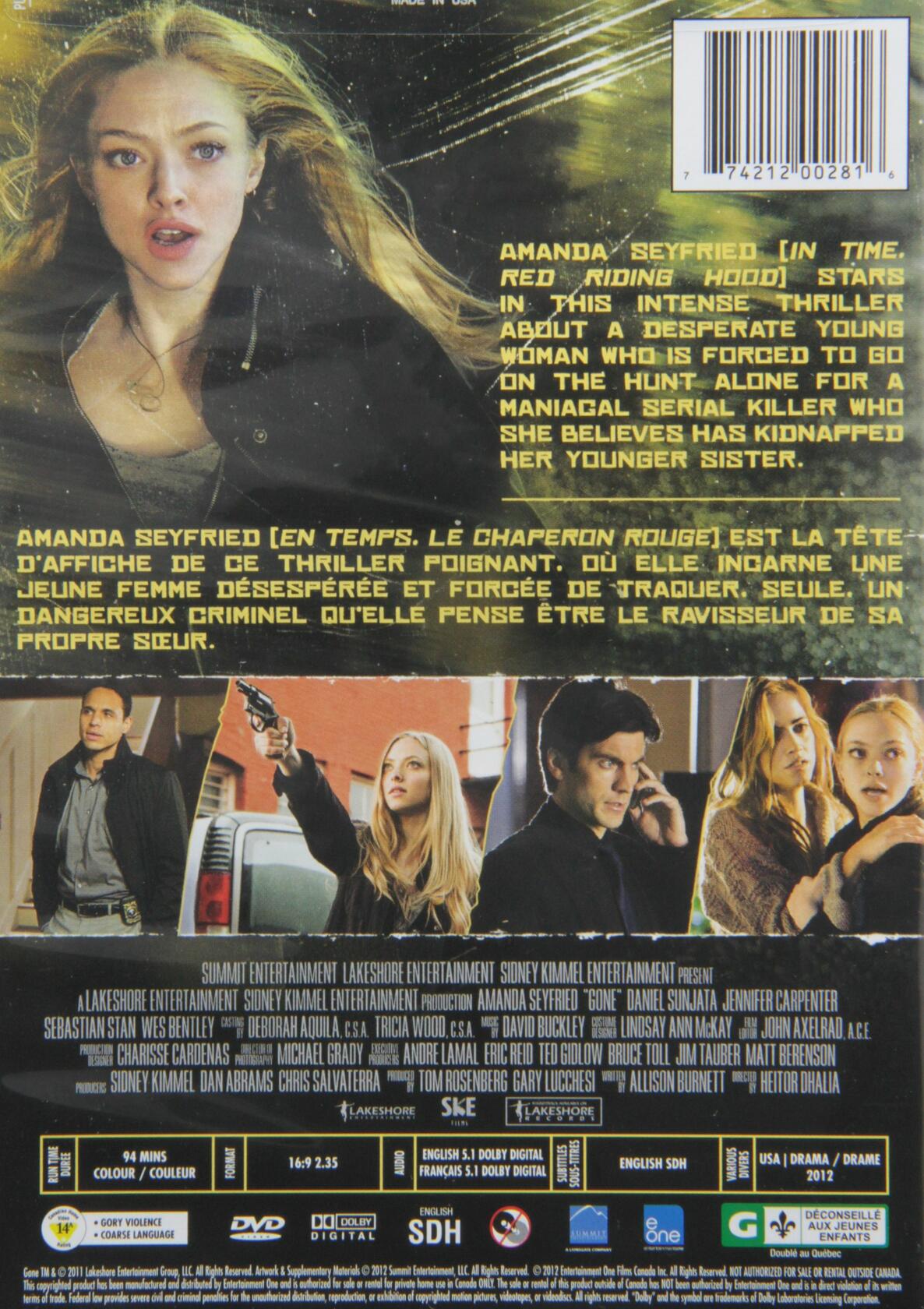Gone / Disparue (Bilingual) [DVD]