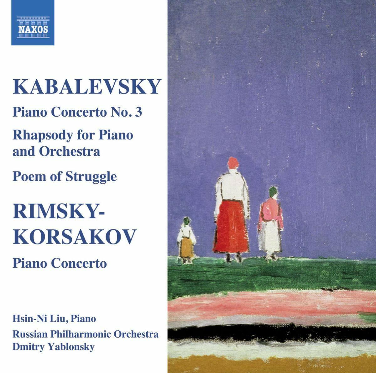 Piano Cto. No. 3 Rhapsody For [Audio CD] Russian Philharmonic Orchestra; Liu; Yablonsky; Russian Po; Gnesin Academy Chorus; Kabalevsky; Rimsky-Korsakov and Yablonsky - Very Good