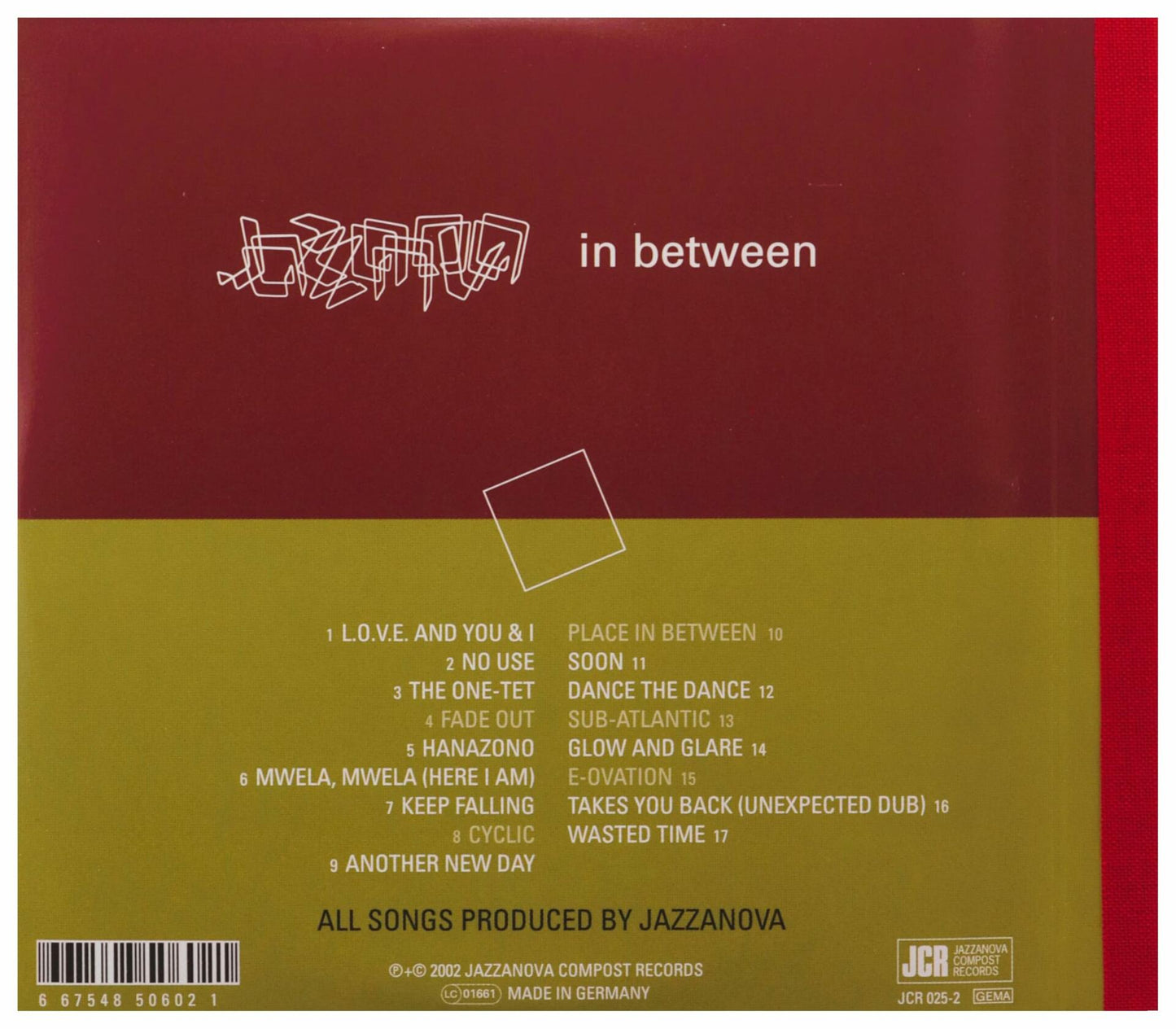 In Between [Audio CD] JAZZANOVA - Good