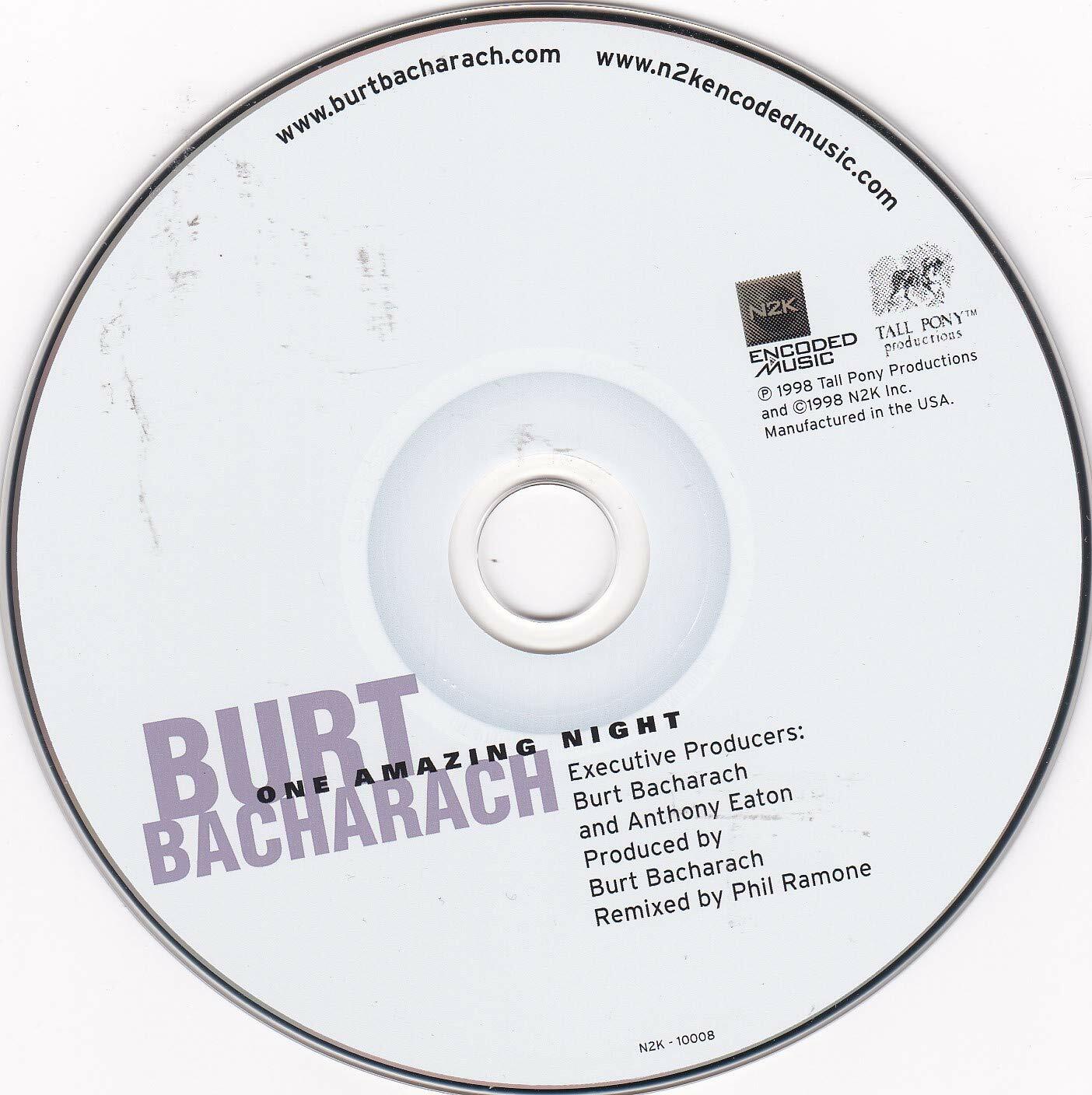 One Amazing Night [Audio CD] BACHARACH,BURT - Very Good