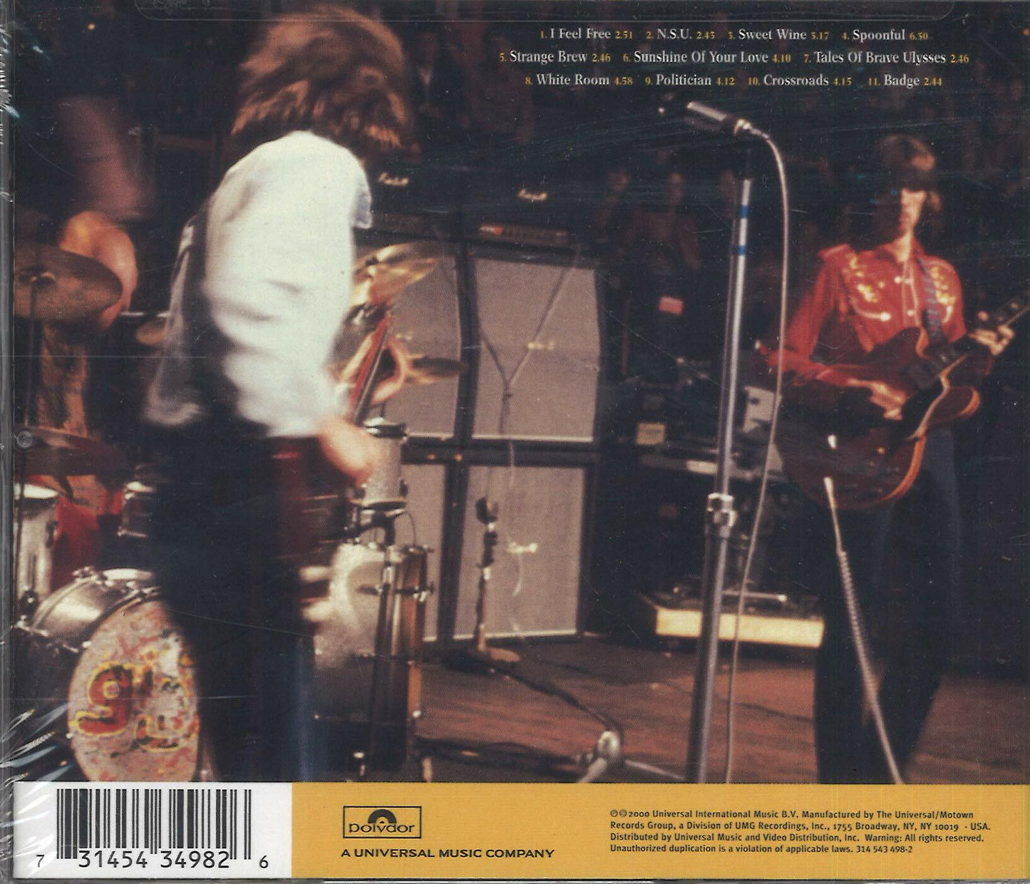 The Best of Cream: The Millennium Collection (20th Century Masters) [Audio CD] CREAM - Very Good
