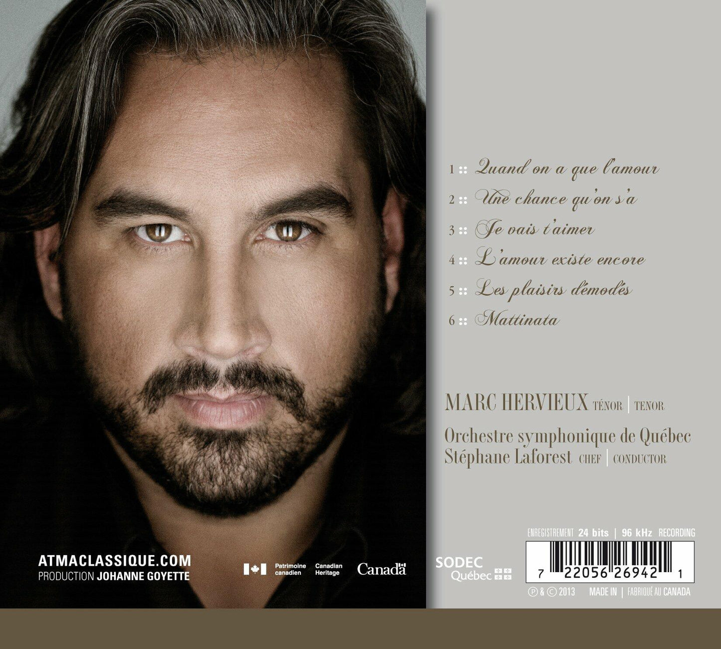 Mes plaisirs...La suite [Audio CD] Hervieux; Laforest and Orchestre symphonique de Quebec - Good
