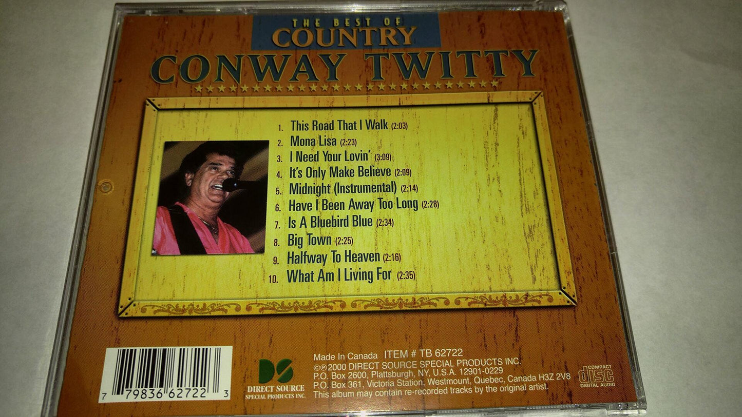 Best of Country [Audio CD] Twitty, Conway - Very Good