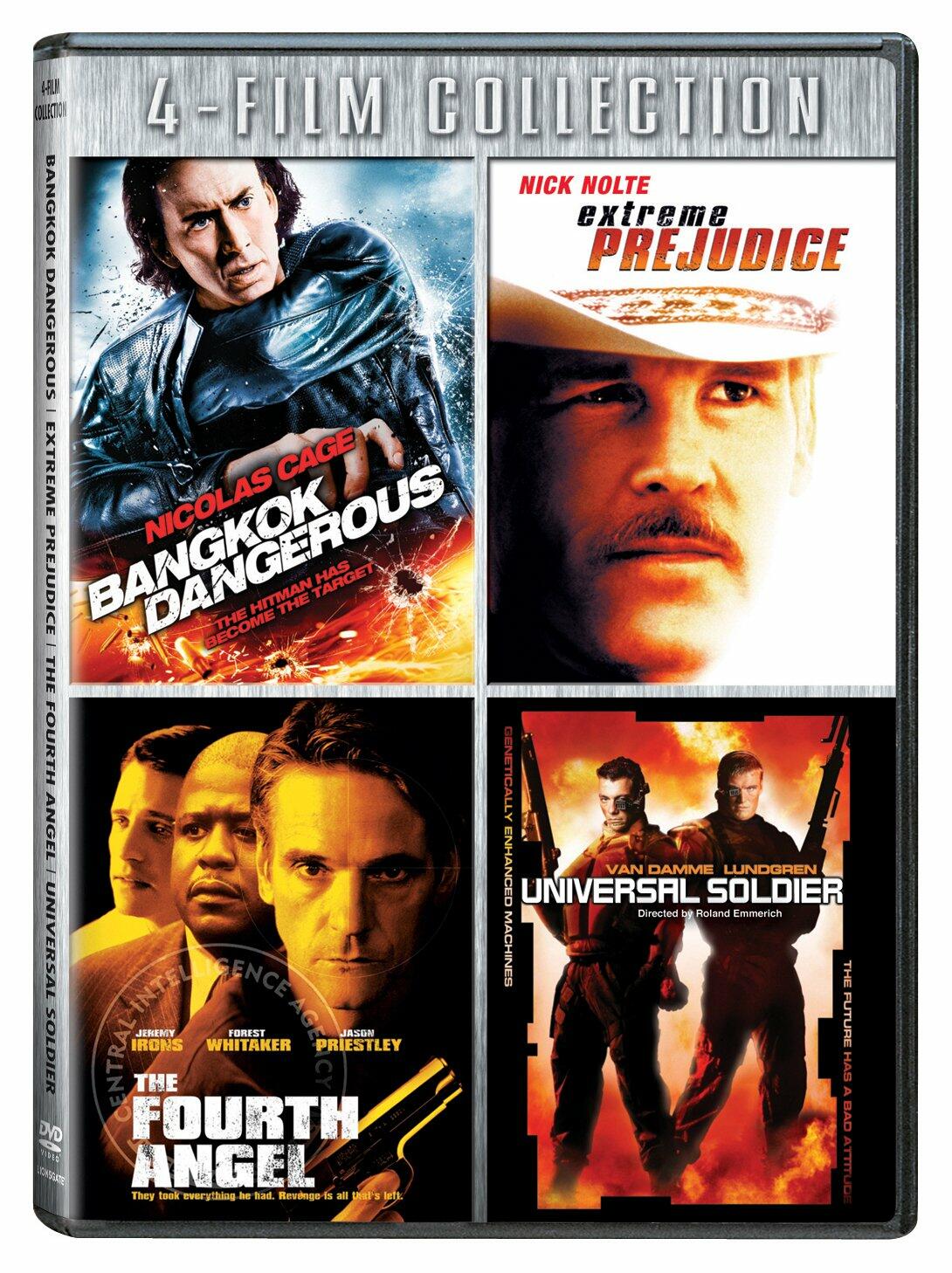 Four-Film Collection (Bangkok Dangerous / Extreme Prejudice / The Fourth Angel / Universal Soldier) [DVD] - Very Good