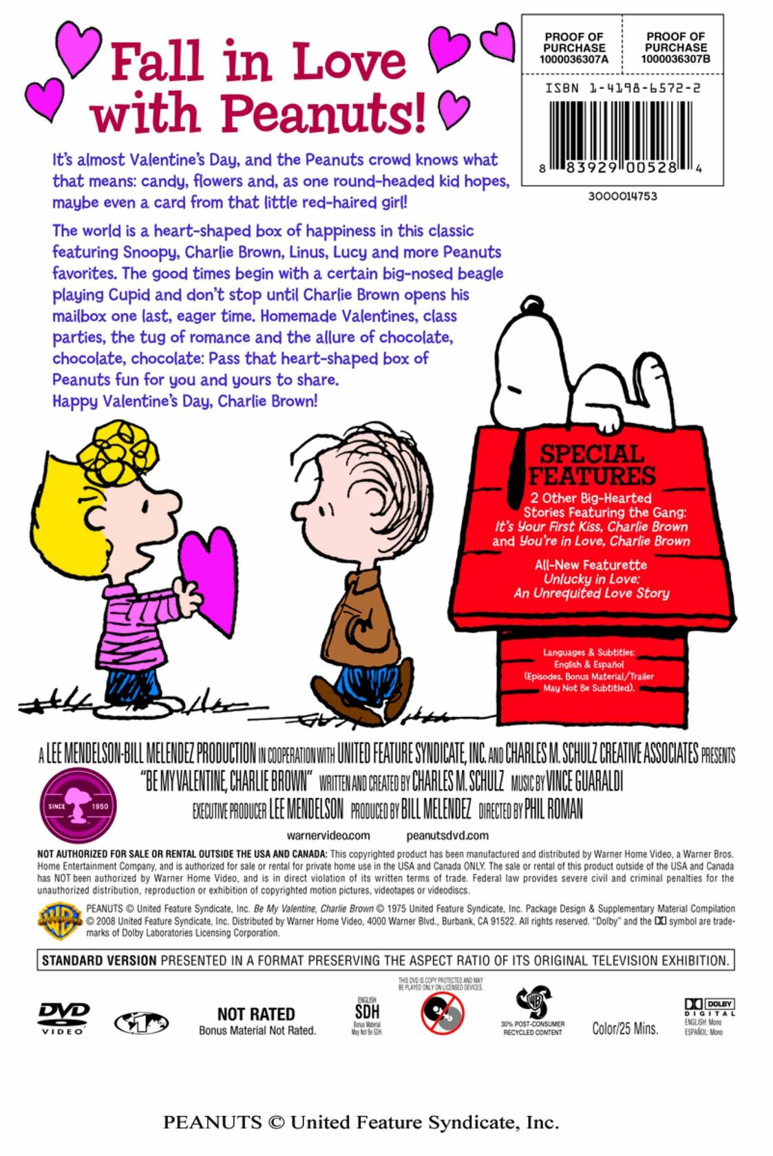 Be My Valentine, Charlie Brown (Peanuts) [DVD] - Very Good