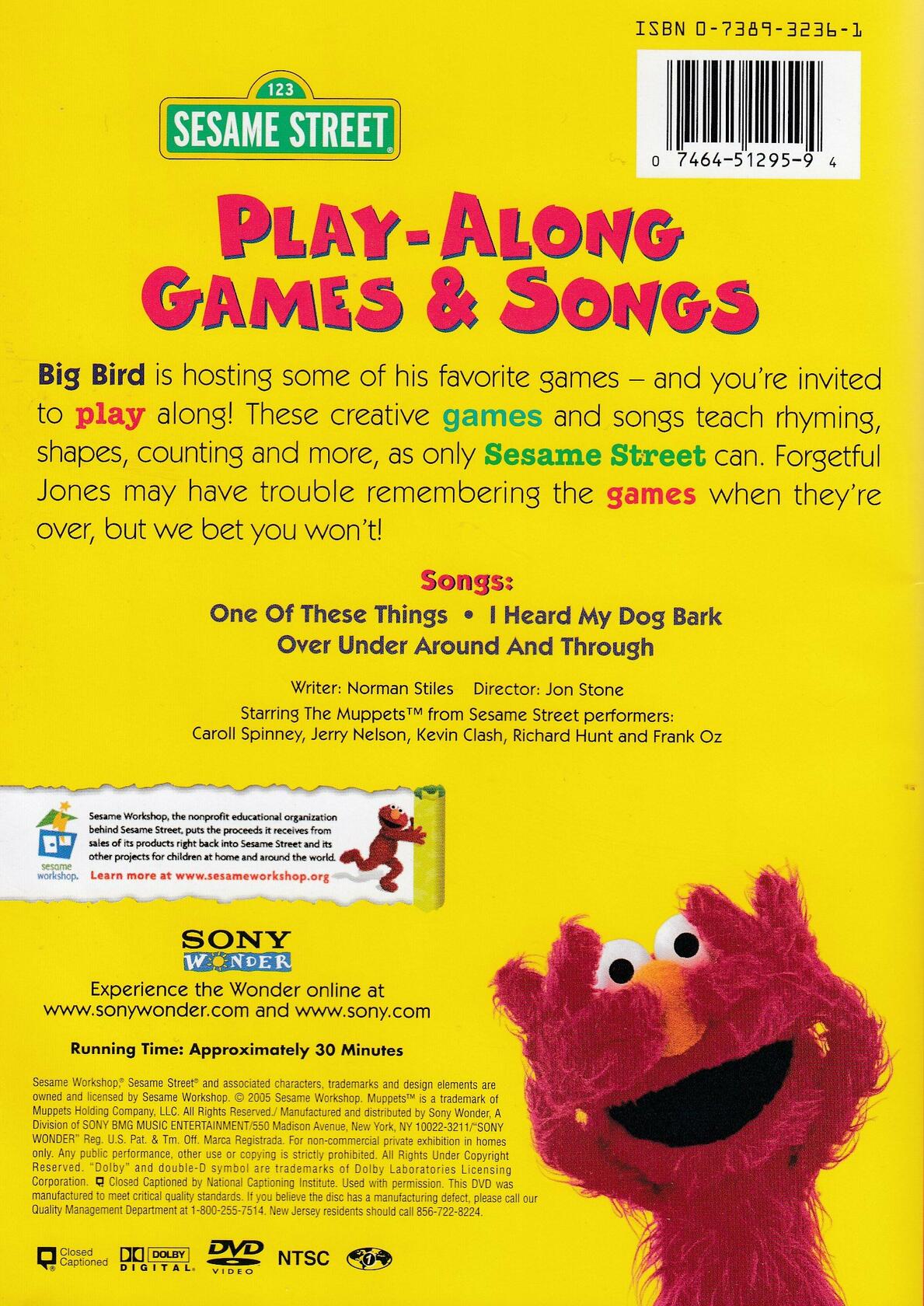 Sesame Street: Play-Along Games & Songs [DVD] - Good