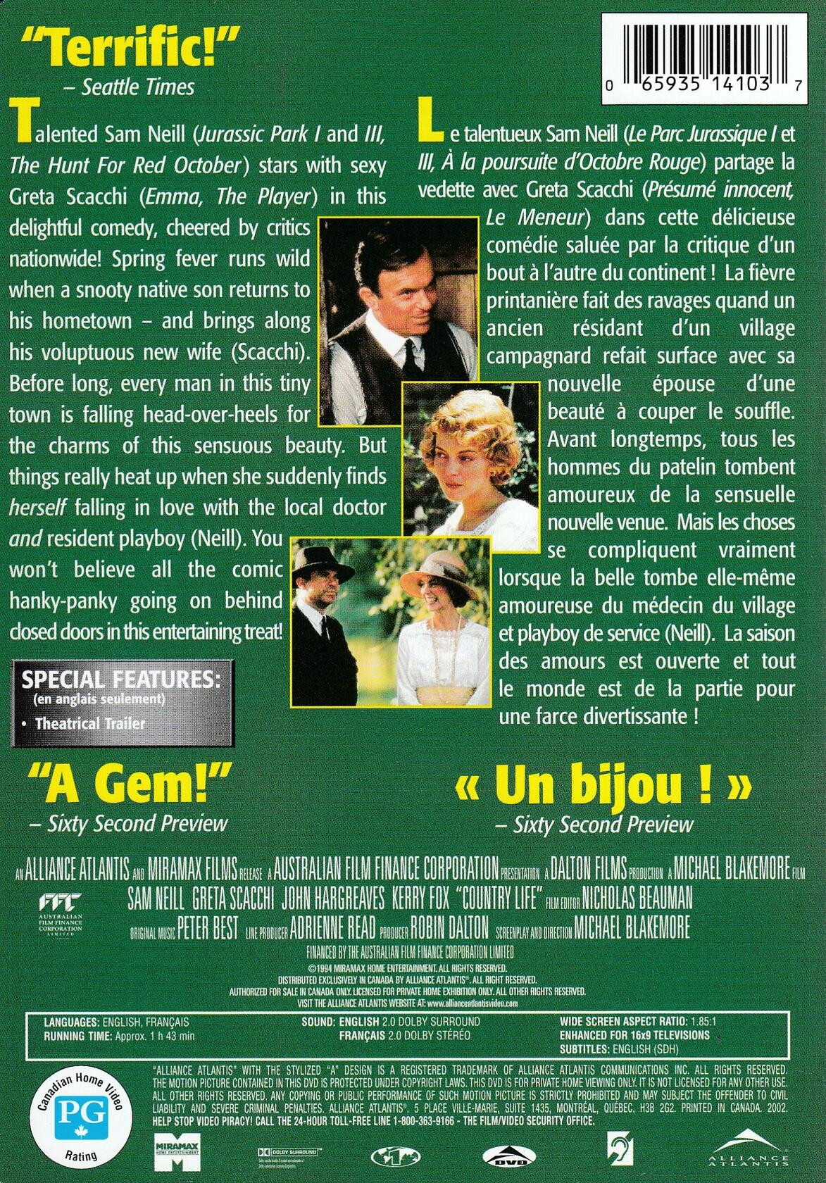 Country Life (Bilingual) [DVD] - Very Good