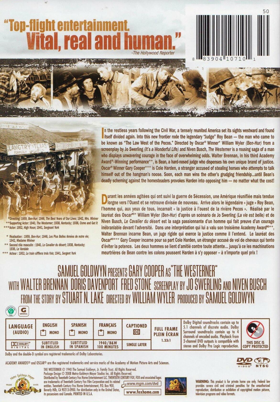 Westerner [DVD] - Very Good