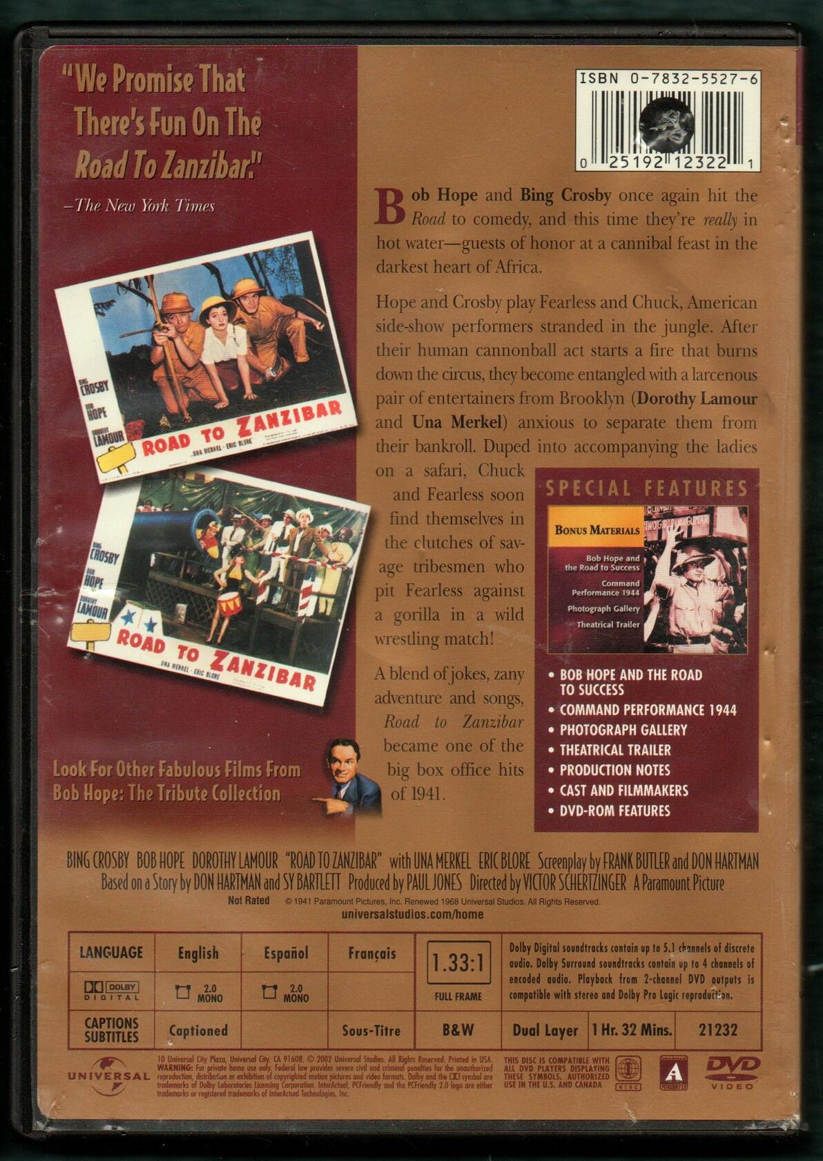 Road to Zanzibar [DVD]
