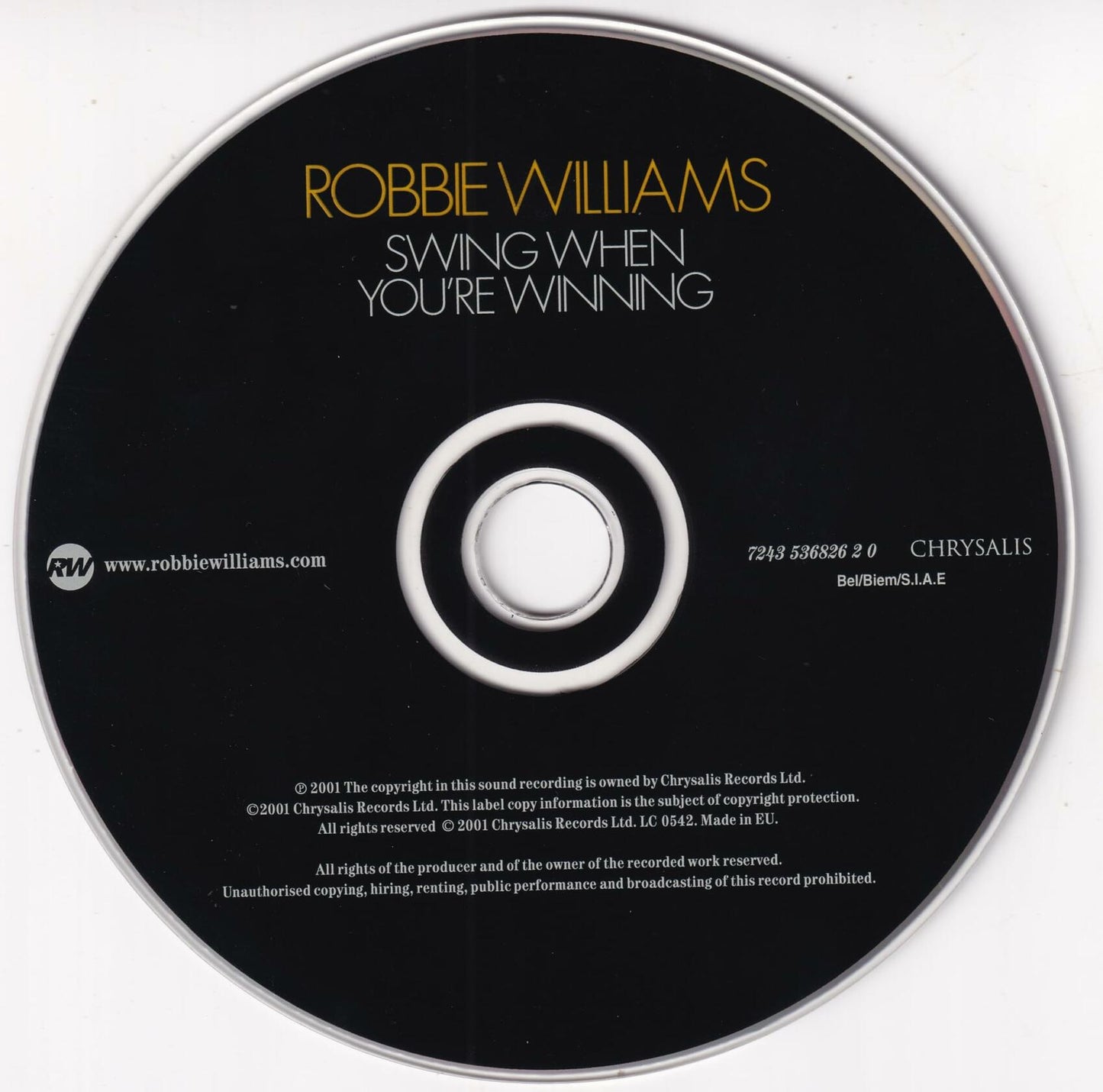 Swing When You're Winning [Audio CD] Robbie Williams; Emlyn Singleton; Eric Marienthal; Eddie Roberts; Peter Murray; Philip Todd; Julian Leaper; Julian Tear; Rachel Allen; Ralph Salmins; Rebecca Hirsch; Andy Findon; Everton Nelson; Anthony .. - Very Good