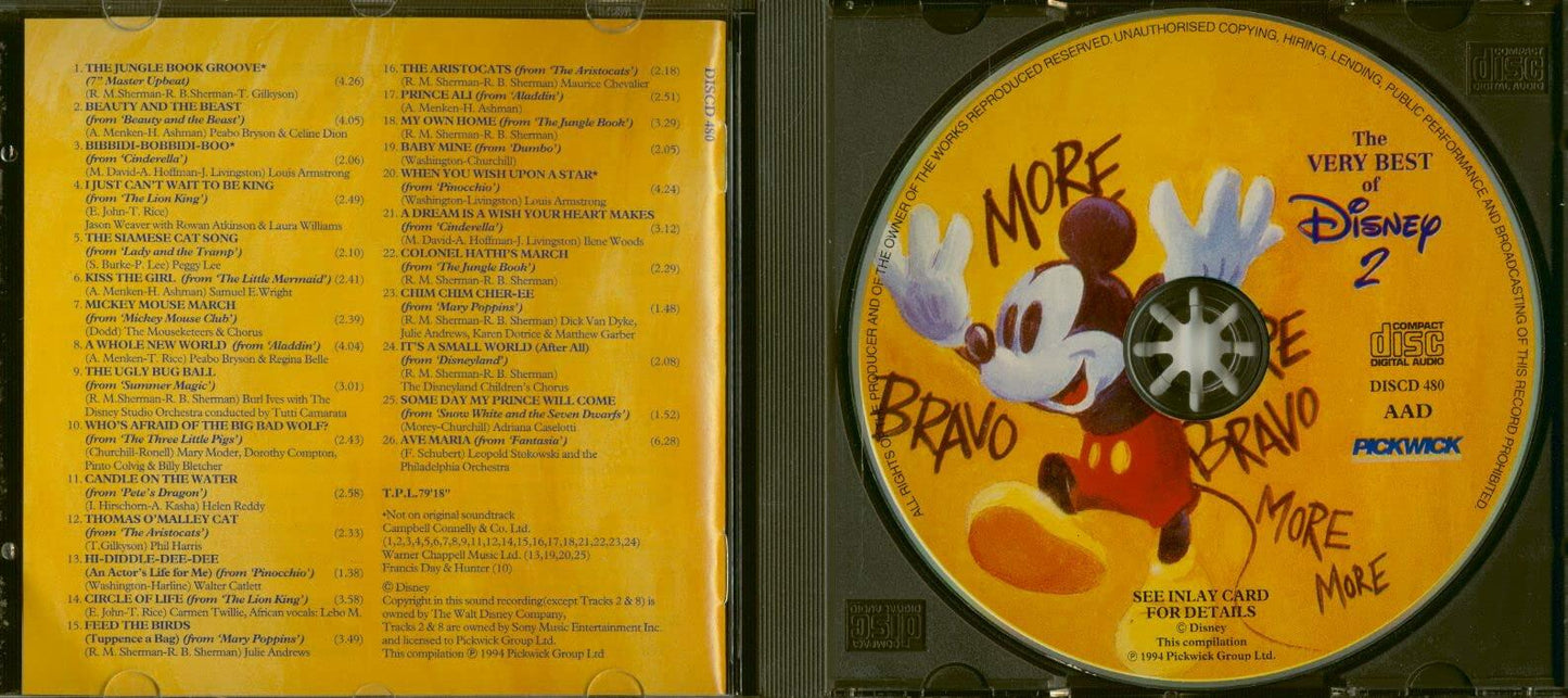 The Very Best Of Disney 2 [Audio CD] - Very Good