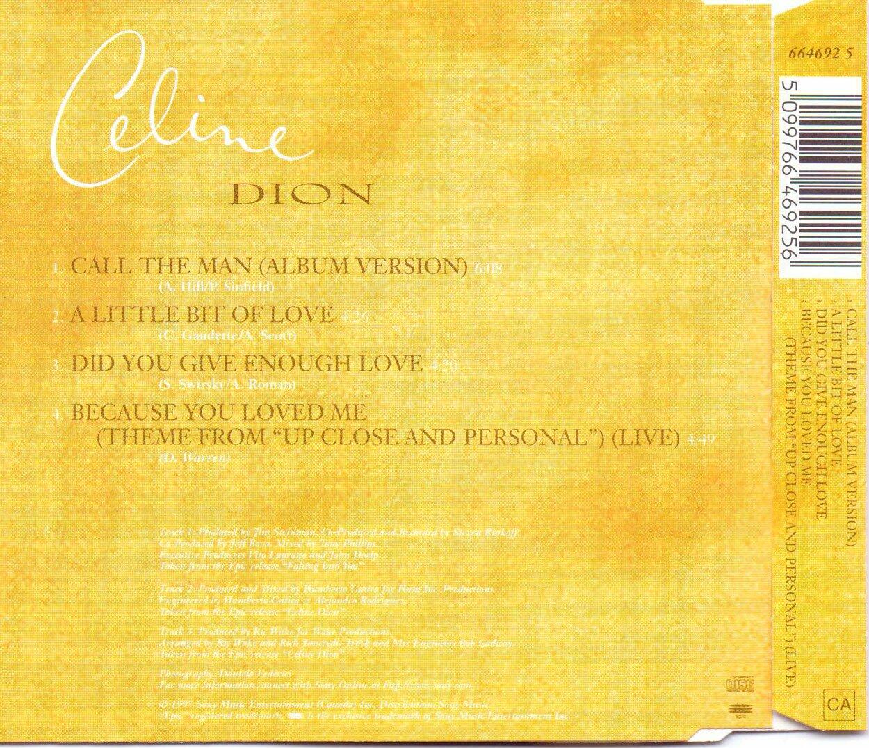 Call The Man(+A Little Bit Love+Did U Get Enough) [Audio CD] - Very Good