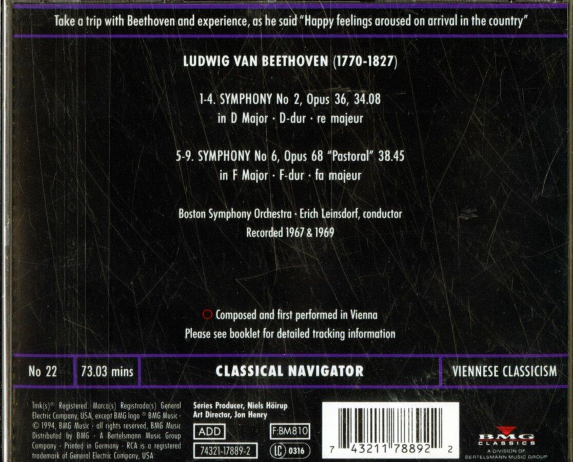 Beethoven:Syms 2,6 [Audio CD] BEETHOVEN,LUDWIG VAN - Very Good
