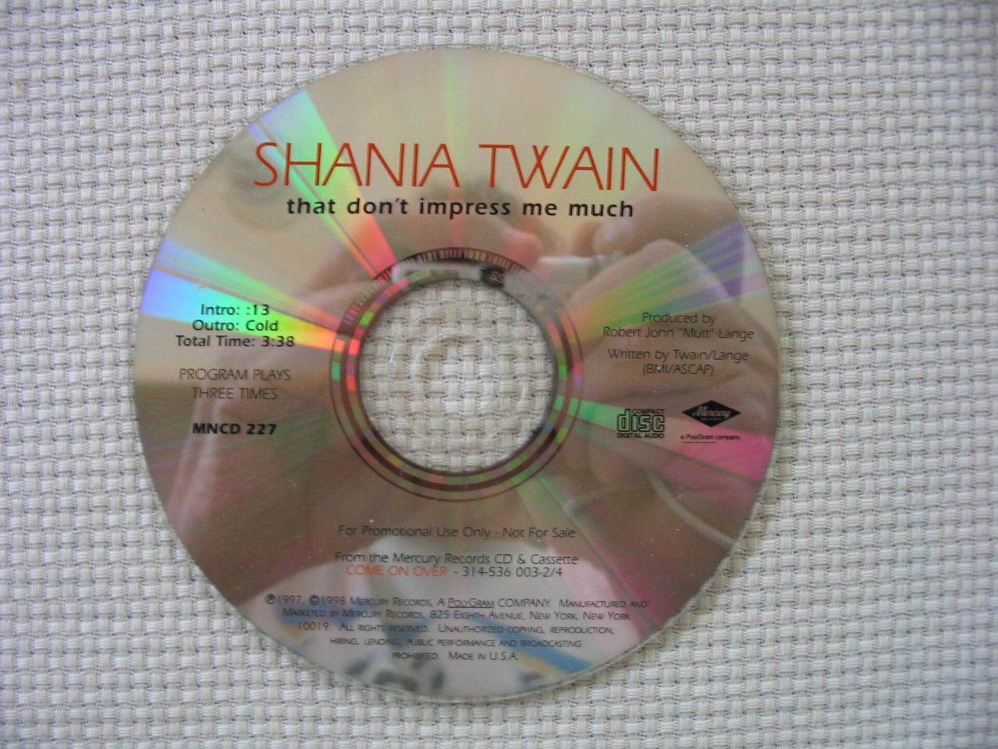 That Don't Impress Me Much [Audio CD] Twain, Shania - Very Good