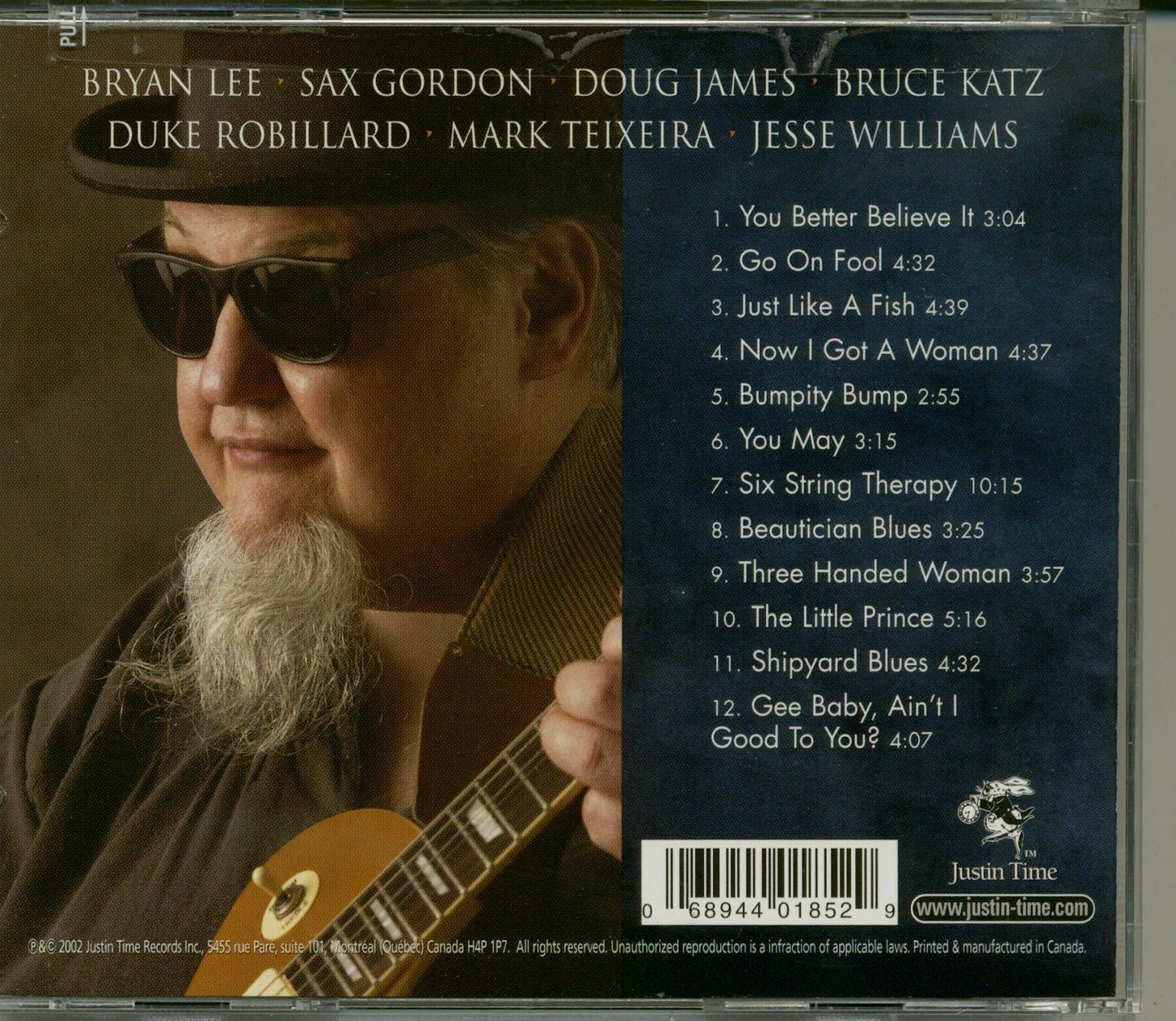 Six String Therapy [Audio CD] Lee, Bryan - Very Good