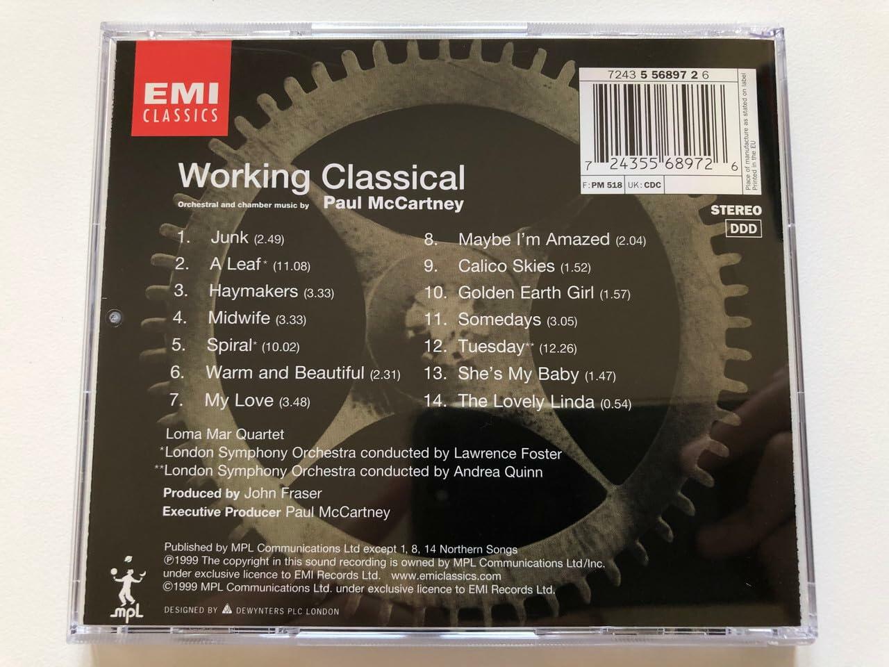 Mccartney: Working Classical [Audio CD] - Very Good