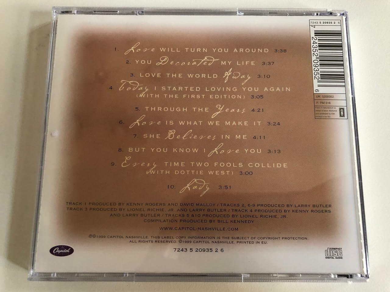 Love Songs [Audio CD] Rogers, Kenny - Very Good