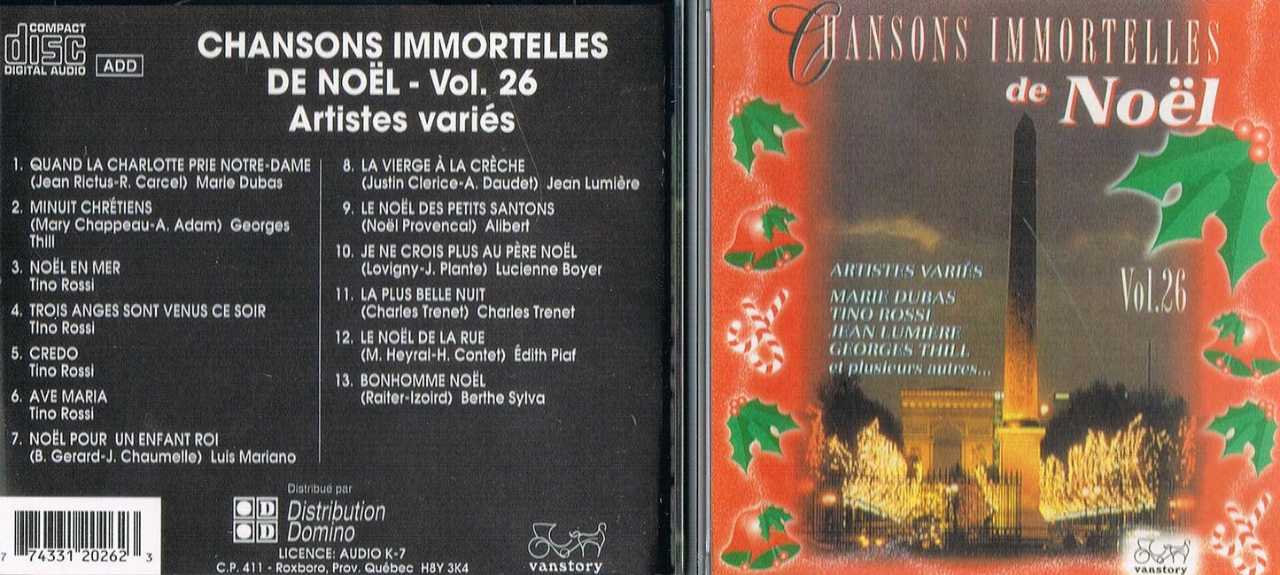 Chansons Immortelles De Noel 26 [Audio CD] - Very Good