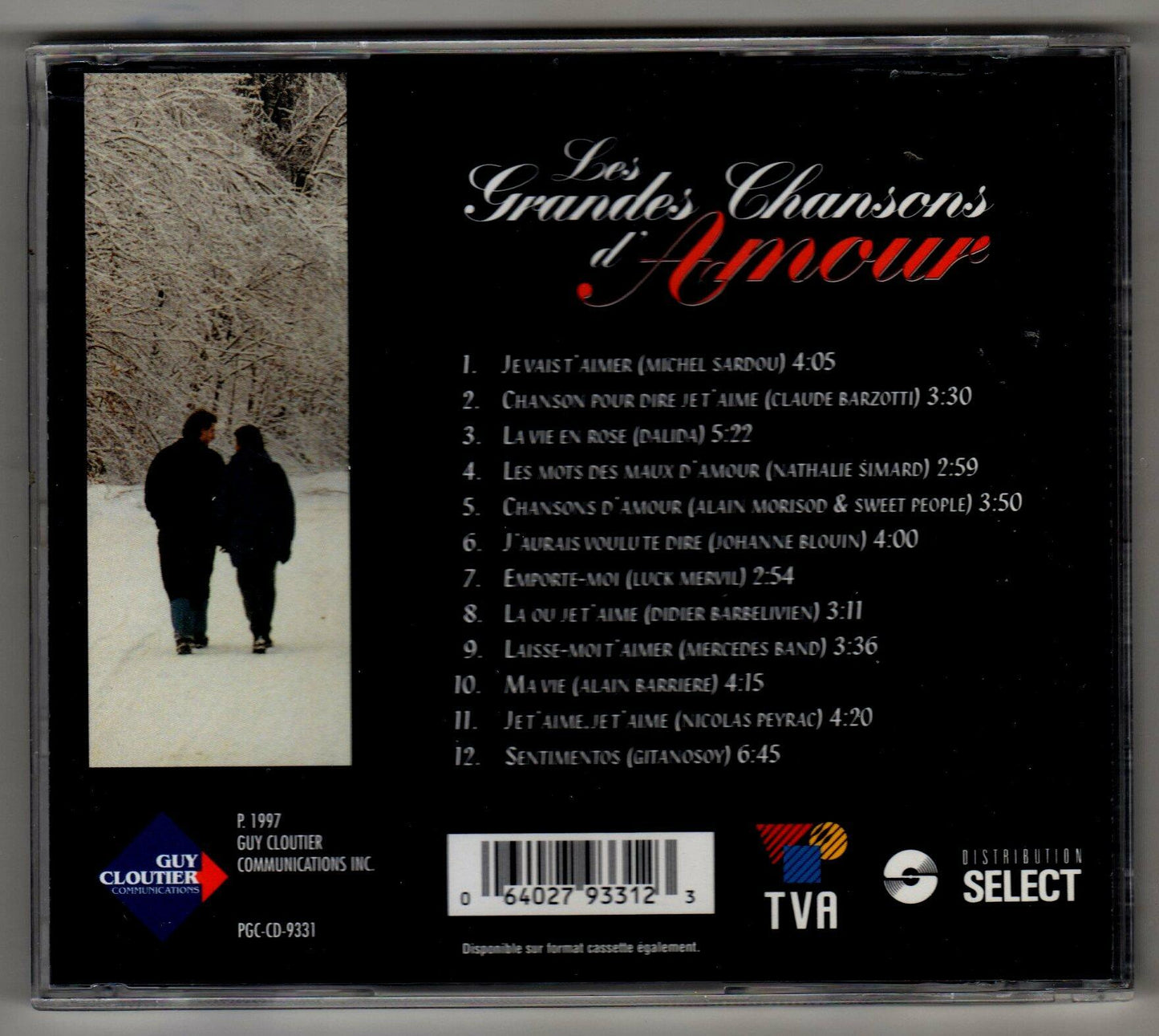 Plus Grandes Chansons D Amour [Audio CD] Various - Very Good
