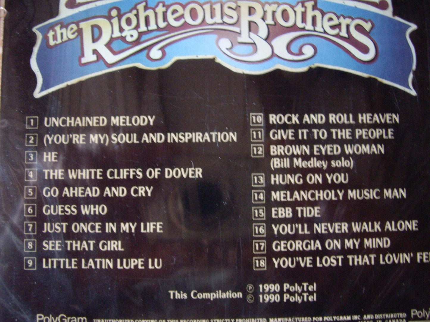 UNCHAINED MELODY [Audio CD] THE RIGHTEOUS BROTHERS - Very Good