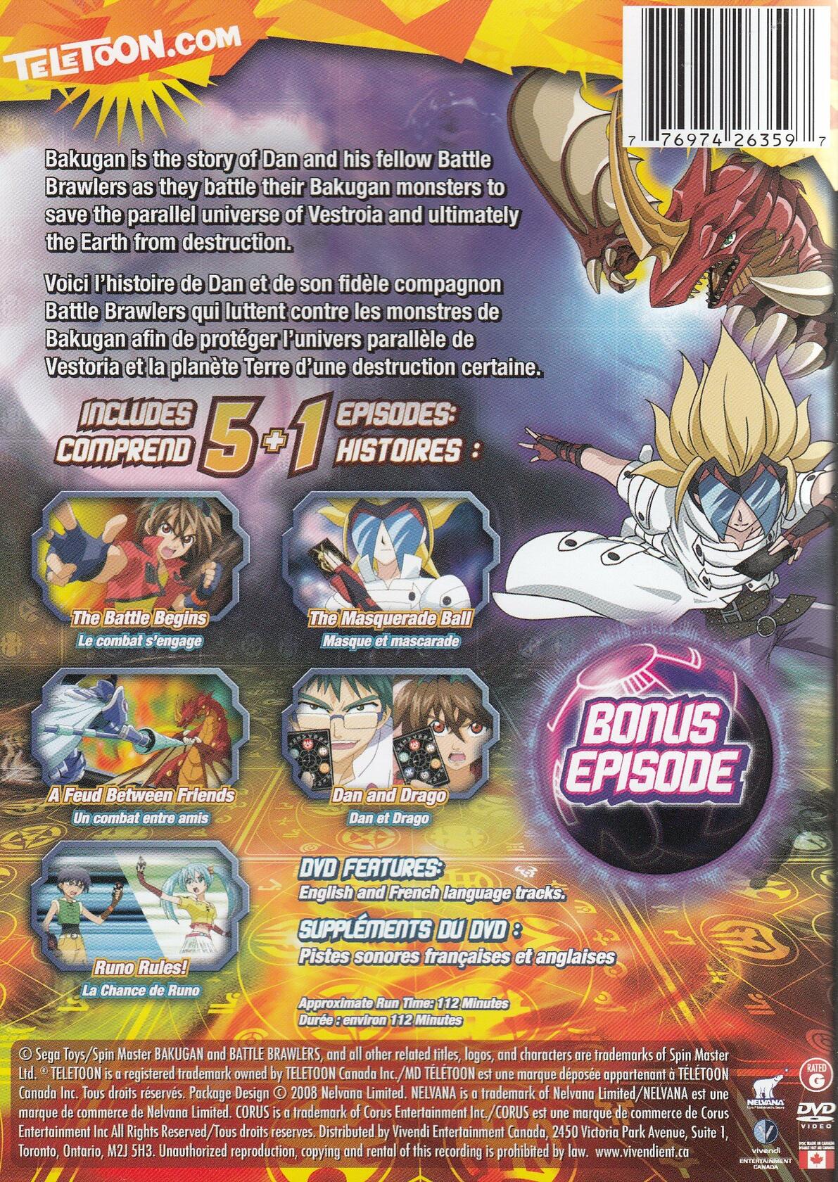 Bakugan: Volume 1 - Battle Brawlers [DVD] - Very Good